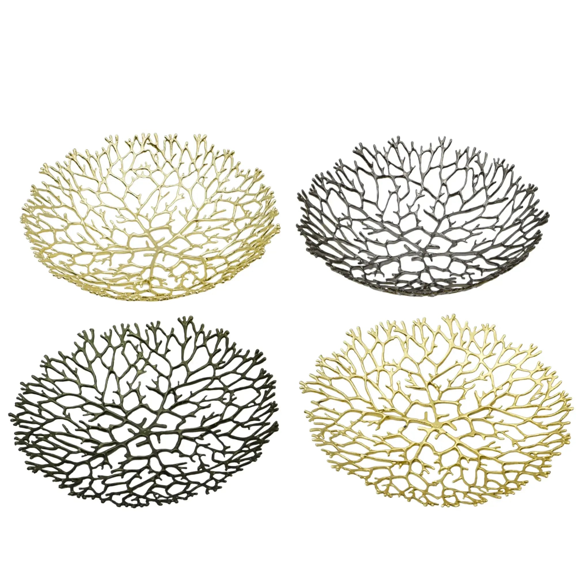 Obstschale - Korallenoptik - Edle Runde-Schale Design-Fruchschale Corallo Bowl Groß