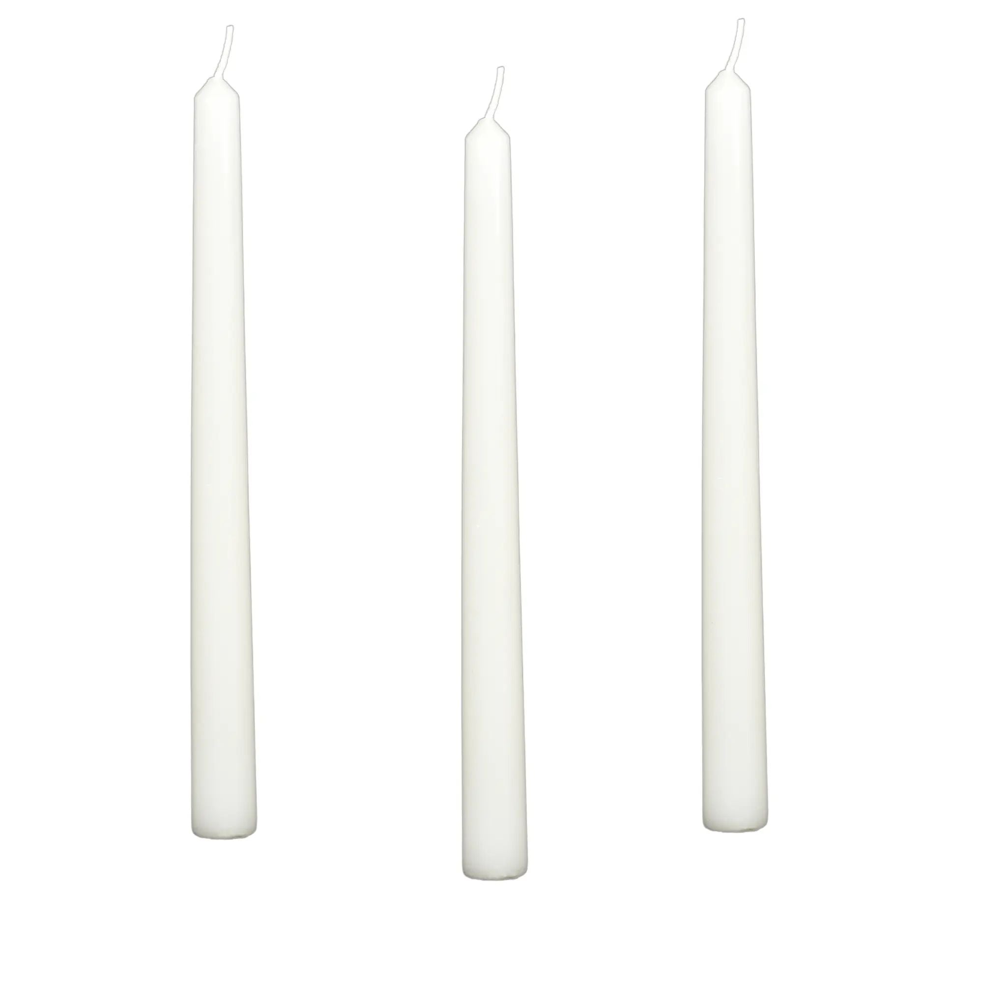 Stabkerze - Zeitloses Stablicht 3 Spitzkerzen SET Pur Blanc Candela Classique Default Title
