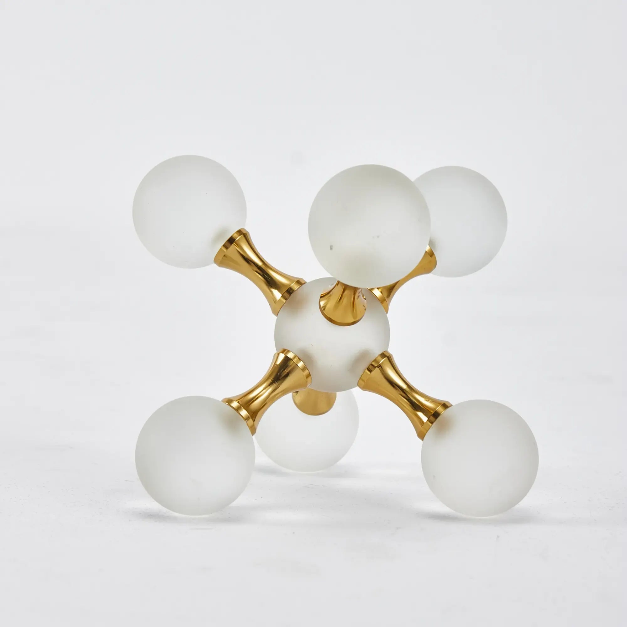 Dekoobjekt - aus Glaskugeln - Bücherregal Dekor Buchstütze Atomos Groß