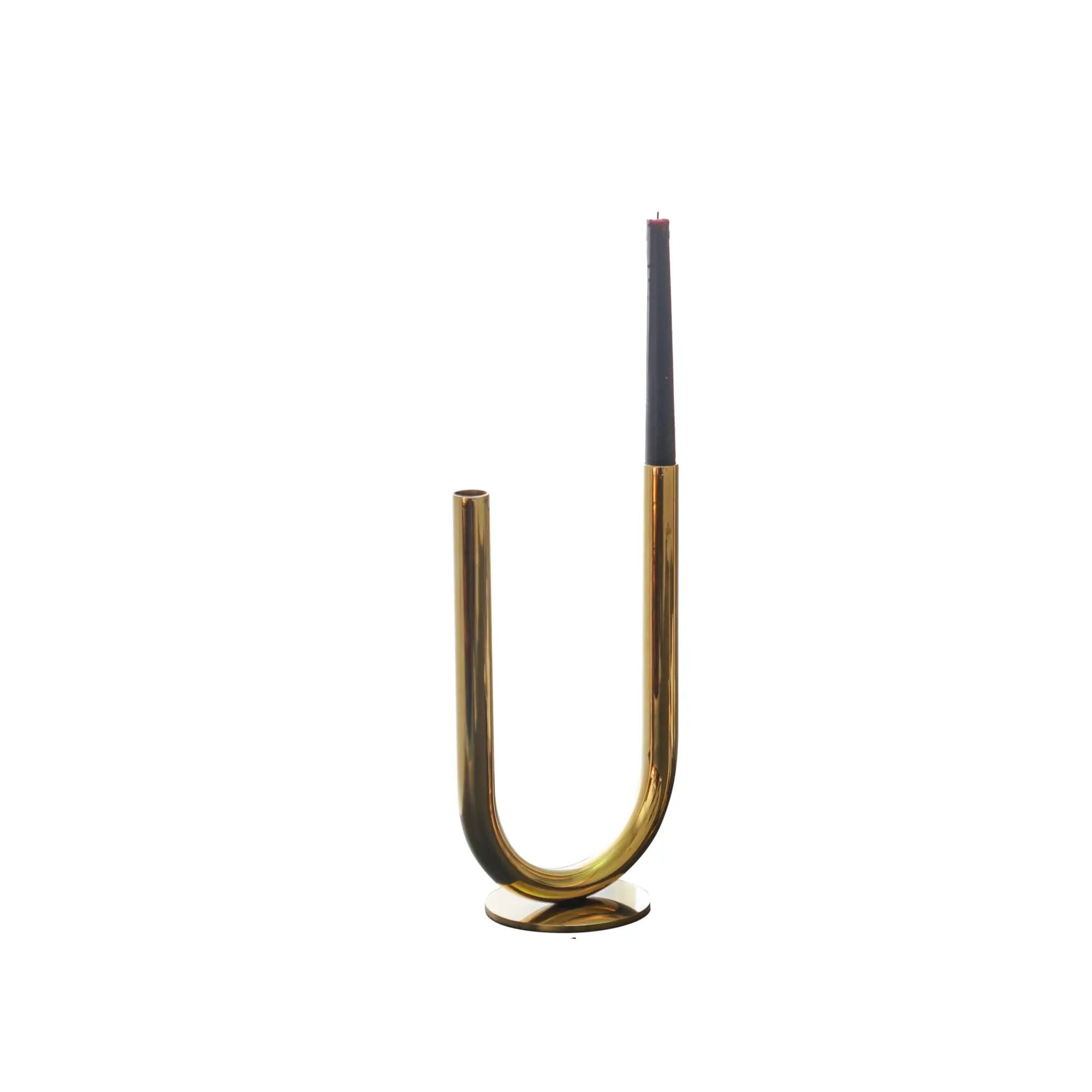 Kerzenständer-Set - U-Form Stabkerzen - Designer Kerzenhalter Leuchter Enamigi Klein