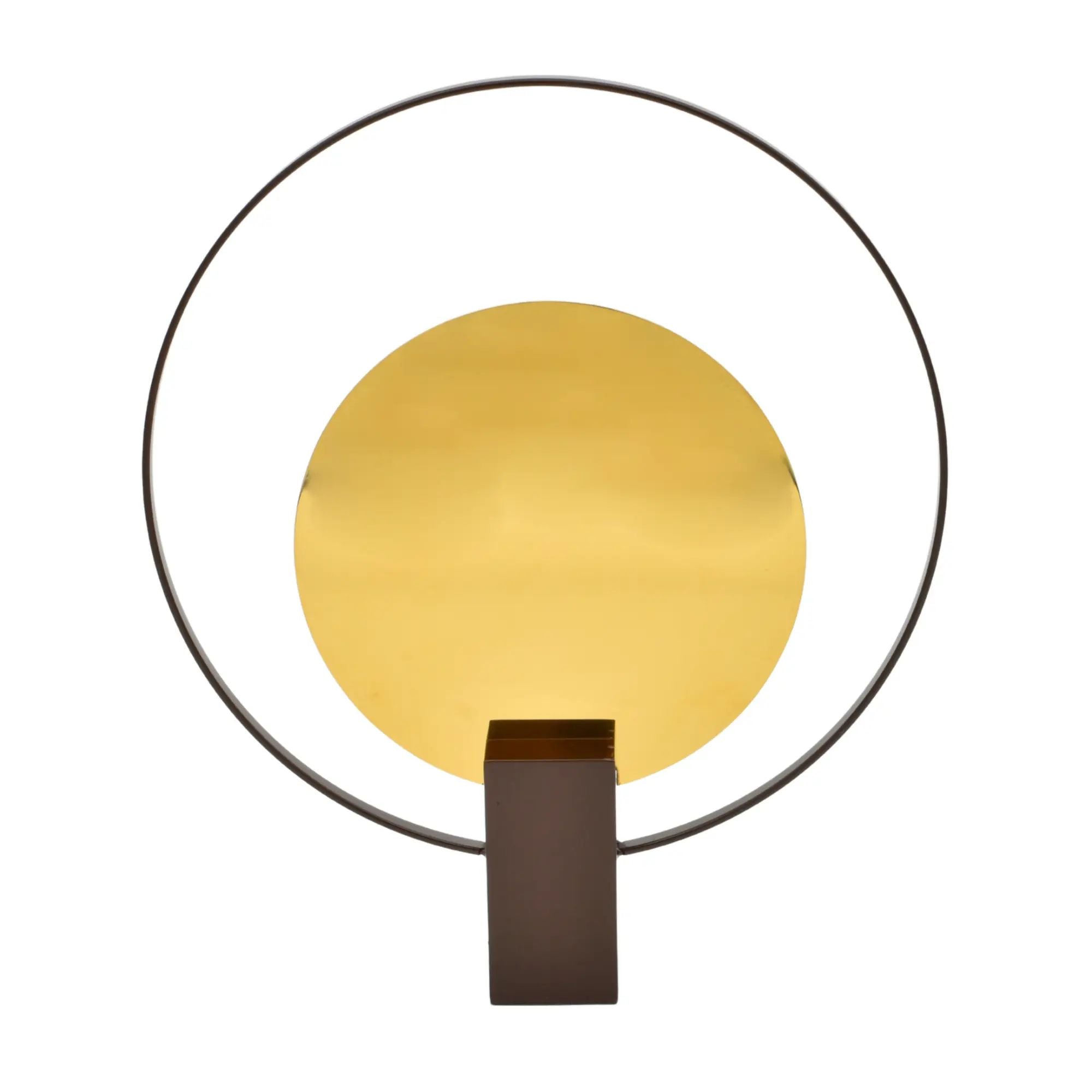 Dekoobjekt - Abstrakte-Runde Dekofigur - Skulptur Minimalistische Ringkomposition Argentum Orbis Default Title