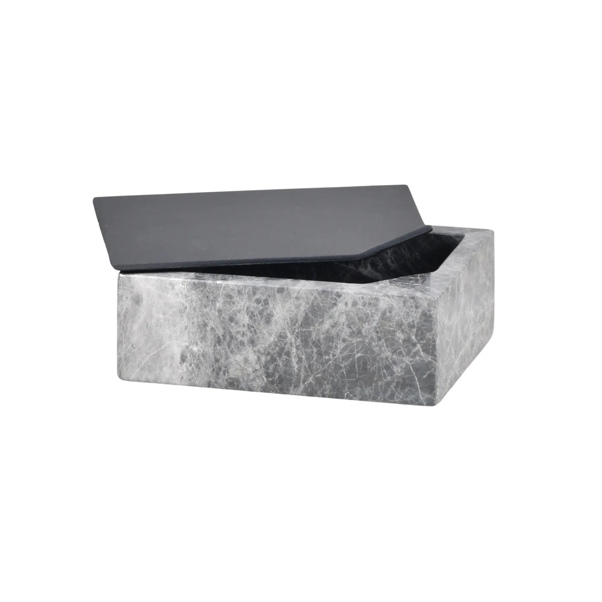 Schmuckkästchen - Marmor Schmuckbox mit Deckel - Edle Schmuckaufbewahrung Box Obsidian Vault Default Title
