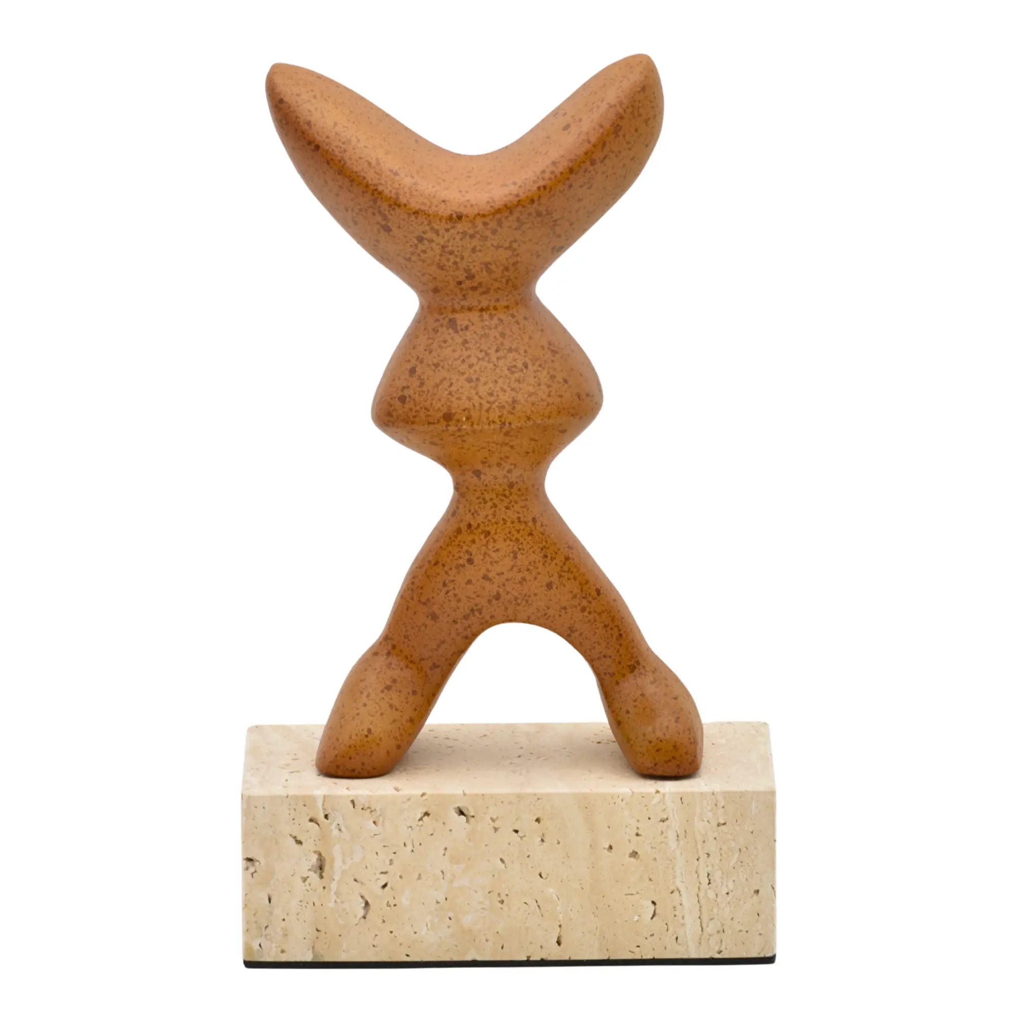 Dekoobjekt - Abstrakte Designskulptur, Metall Kunstobjekt - Skulptur organisch-abstrakte Loft-Form Morphé Terra Default Title