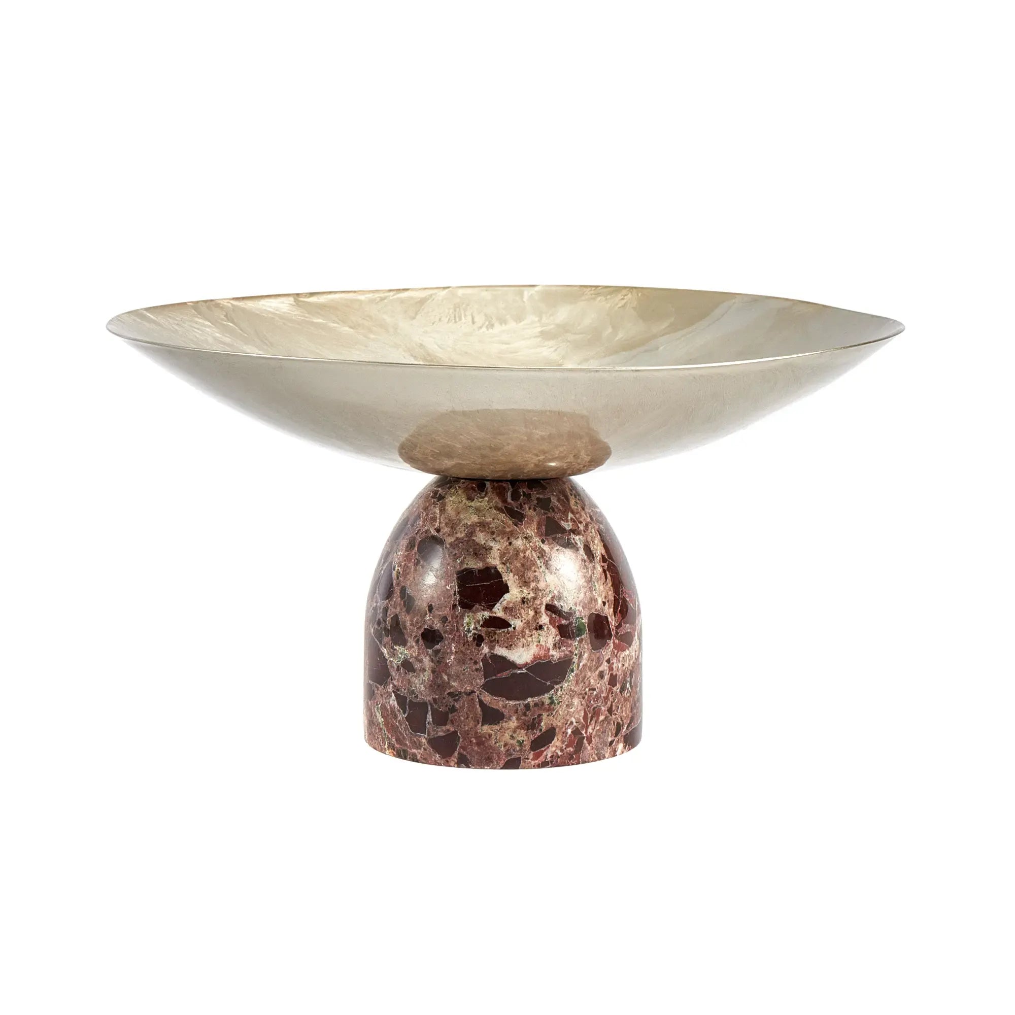 Fruchtschale - auf Marmorfuß - Servierschale Designer Obstschale Bendición