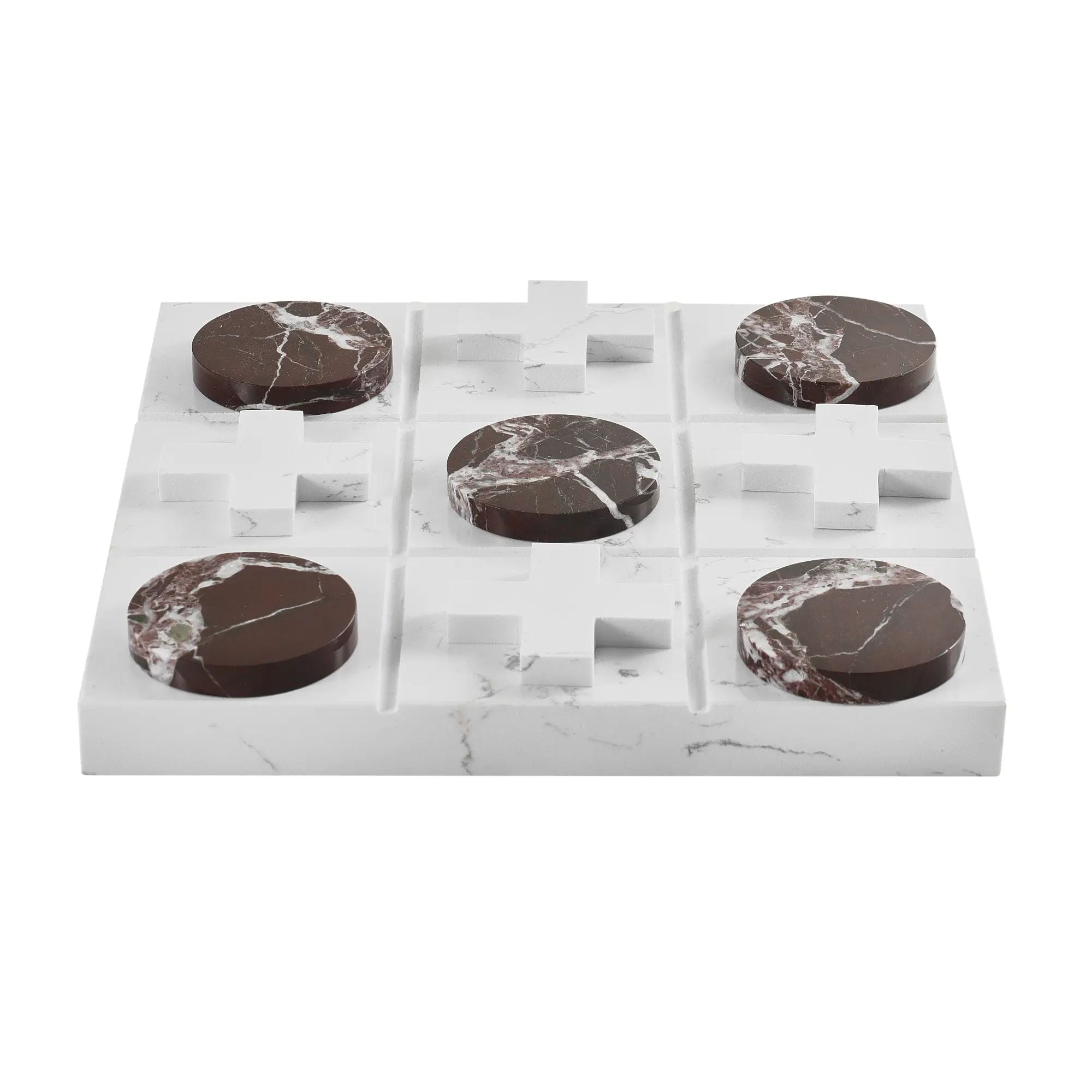 Tischspiel - Tic-Tac-Toe-Spiel - Designspiel Drei Gewinnt Marmortischspiel TicTacToe Default Title