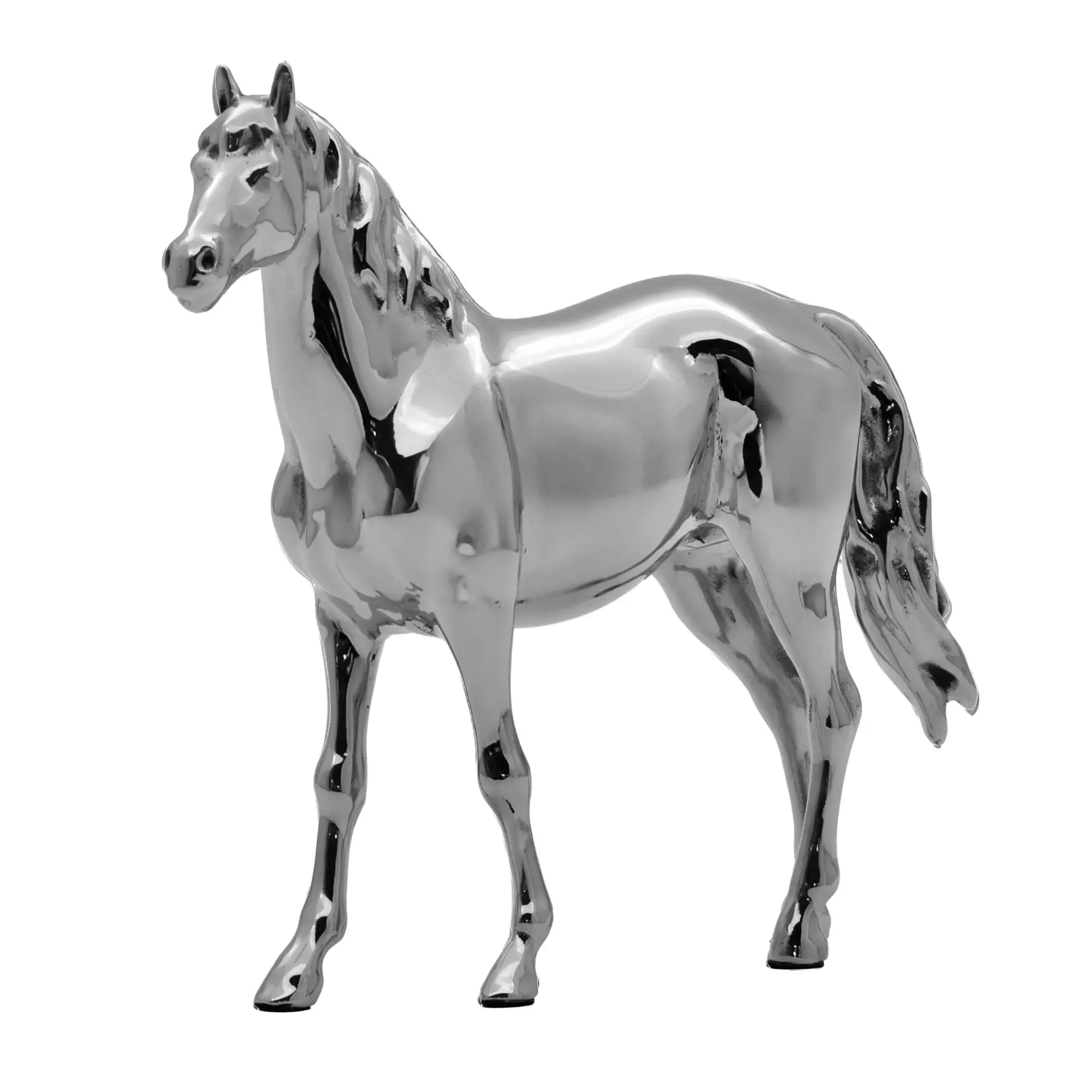 Tierfigur - Jahresfigur 2026 – Pferdeskulptur, Tier-Deko-Objekt Equus Argentum Nan