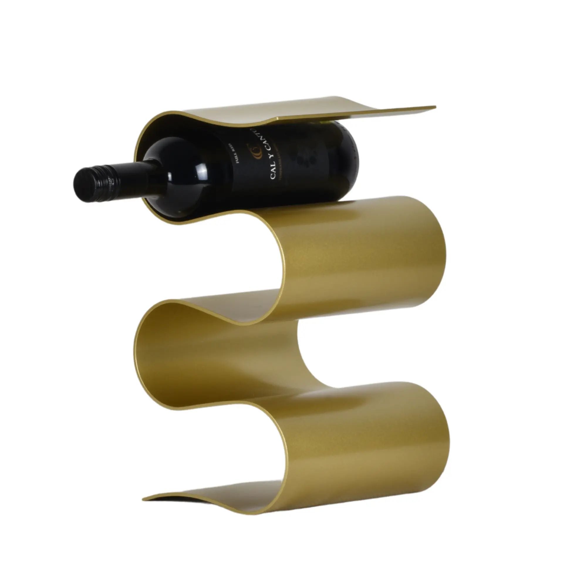 Weinregal - für den Tisch - Dekorative Flaschenaufbewahrung Desir Gold