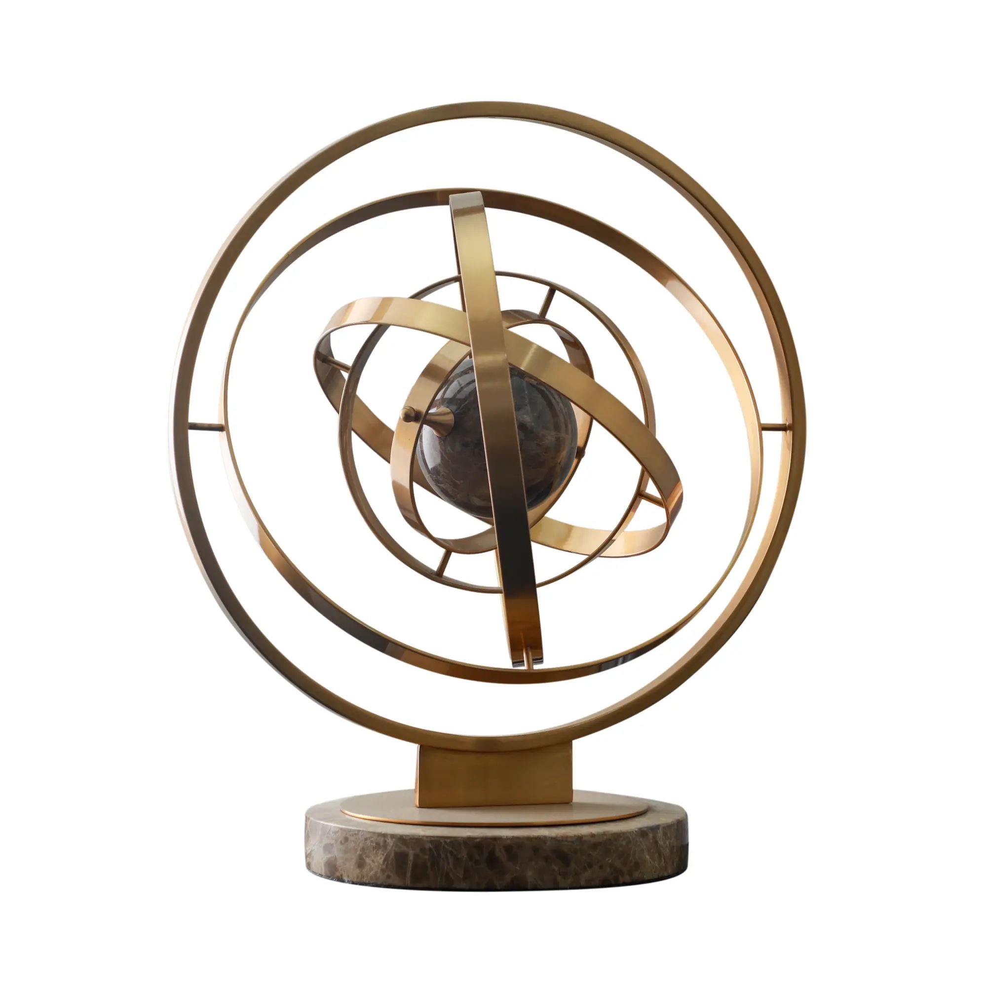 Dekokugel - Armillarsphäre Globus - Astronomie Designer Dekoration AliaMondo Antikgold