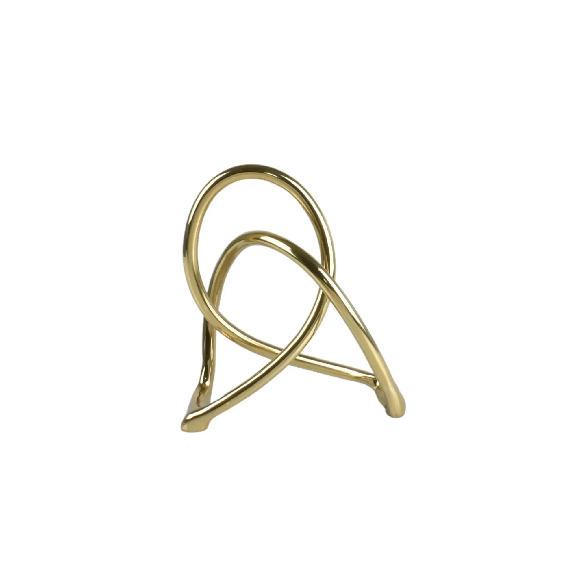 Dekoobjekt - Goldfarben - Knoten Deko-Objekt Tischdekoration Modern Golden Flow Default Title