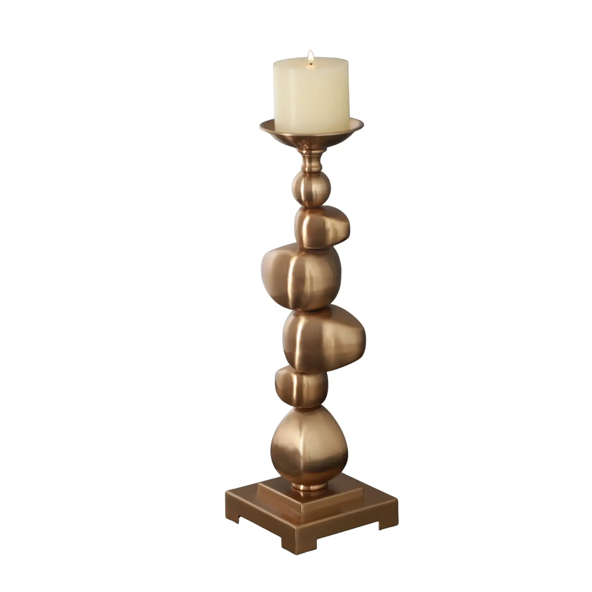 Kerzenständer - Gold Rund - Design Dekorativer Kerzenhalter CantoGold