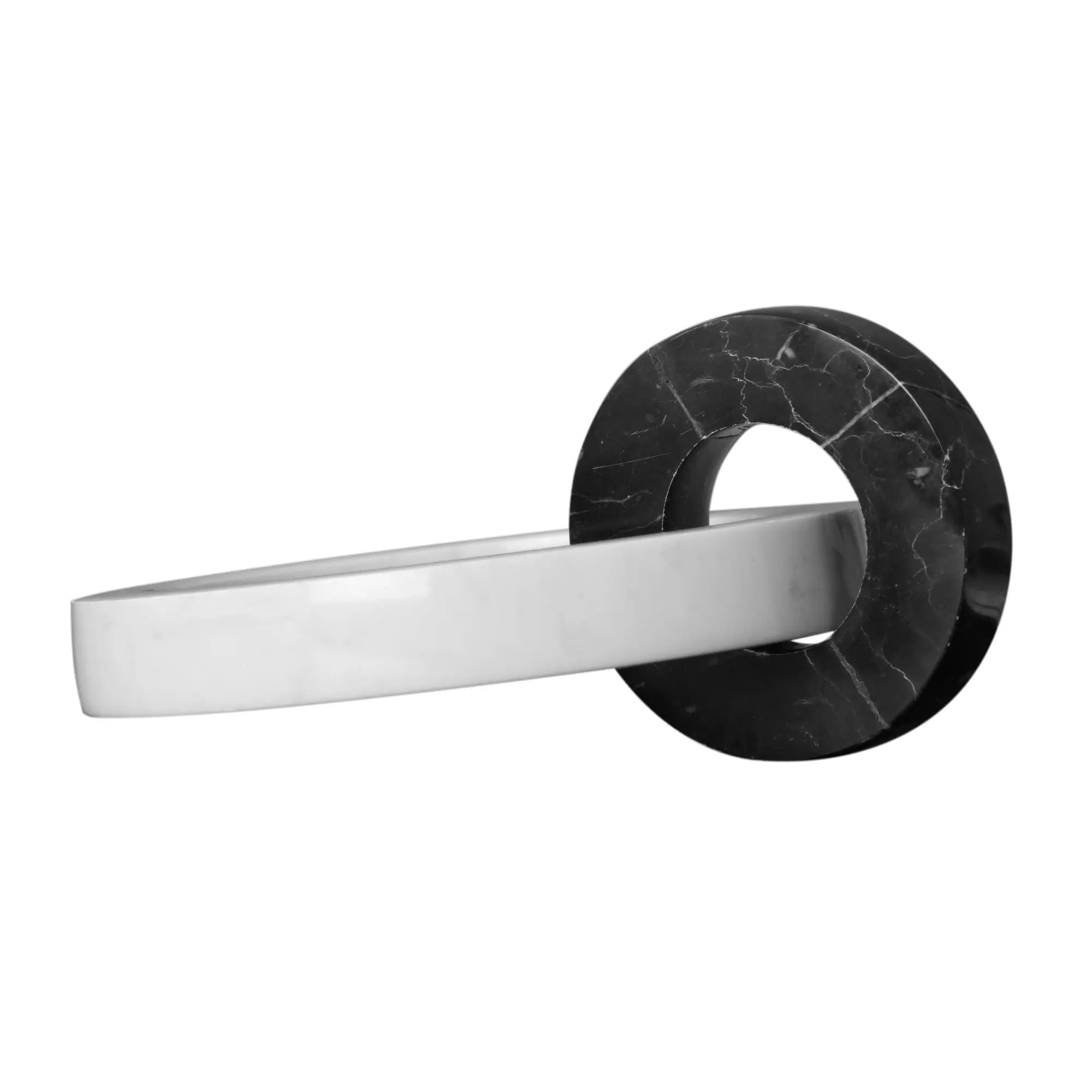 Dekoringe - rund aus Marmor - Modernes Design-Objekt 2 Ringe Deko Unity Rings Default Title