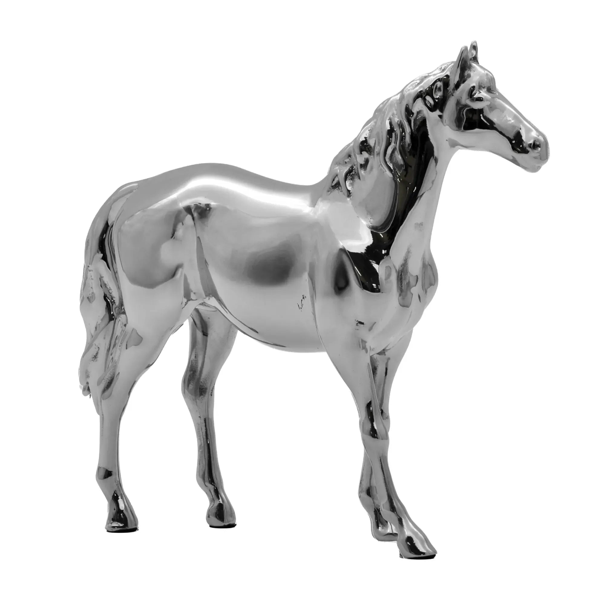 Tierfigur - Jahresfigur 2026 – Pferdeskulptur, Tier-Deko-Objekt Equus Argentum Nan