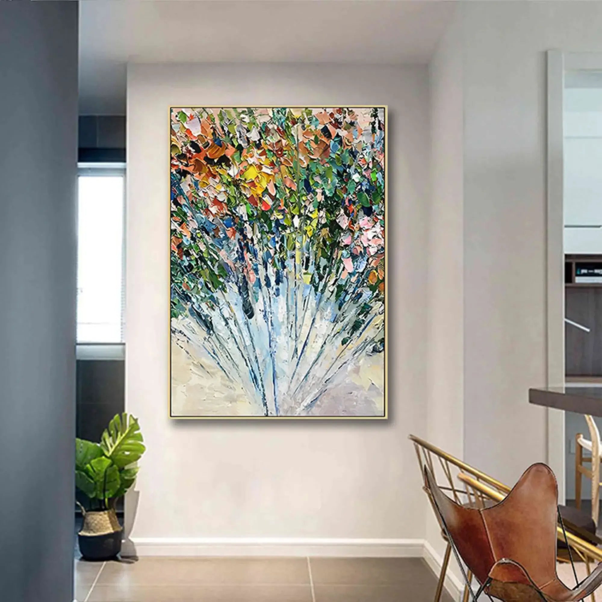 Großes Gemälde - Ráfaga Floral