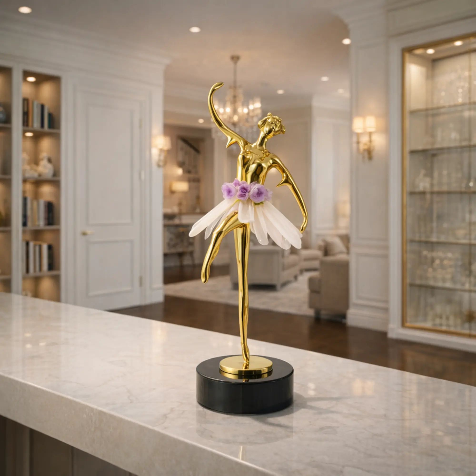 Ballerina-Figur - für Ballettwettbewerb, Siegerehrung, Pokal, Award - Prima Ballerina Dekofigur Pose 3