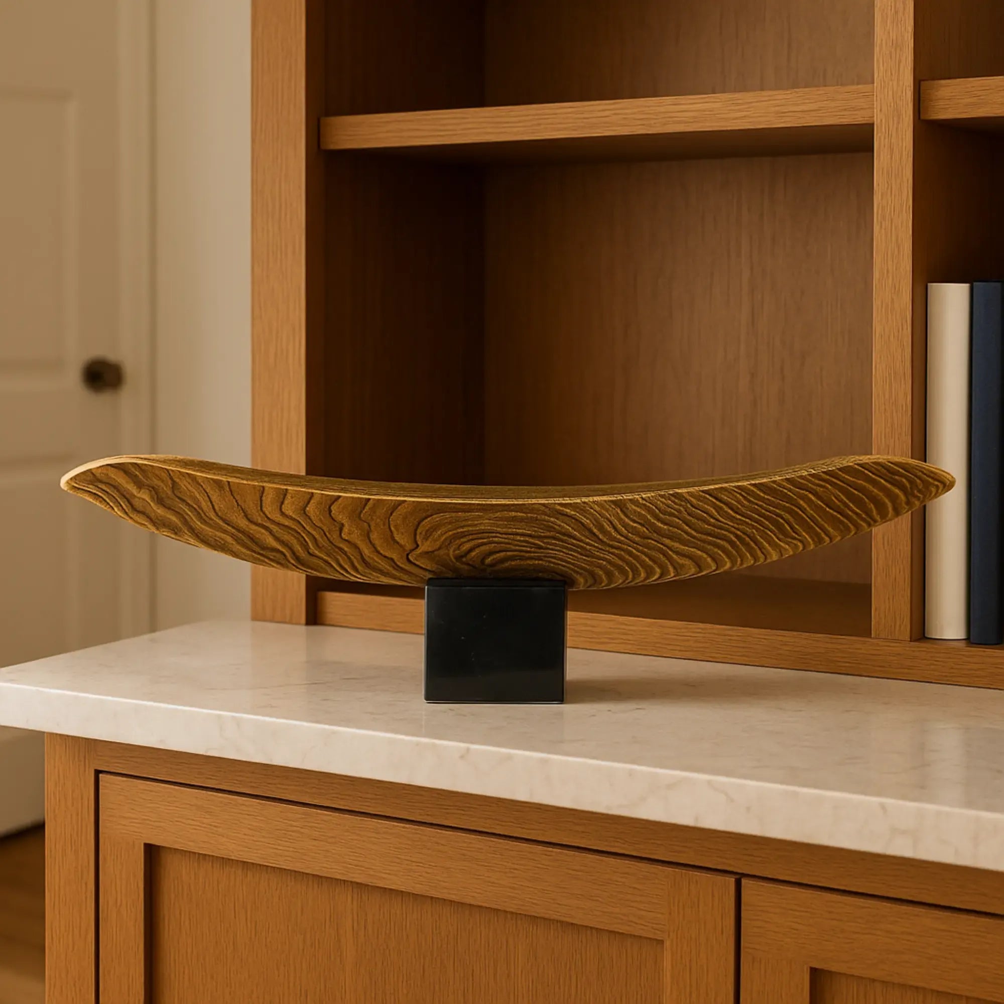 Dekoschale - Blattform - Hochwertige Obstschale Bronzeschale Kahn Default Title