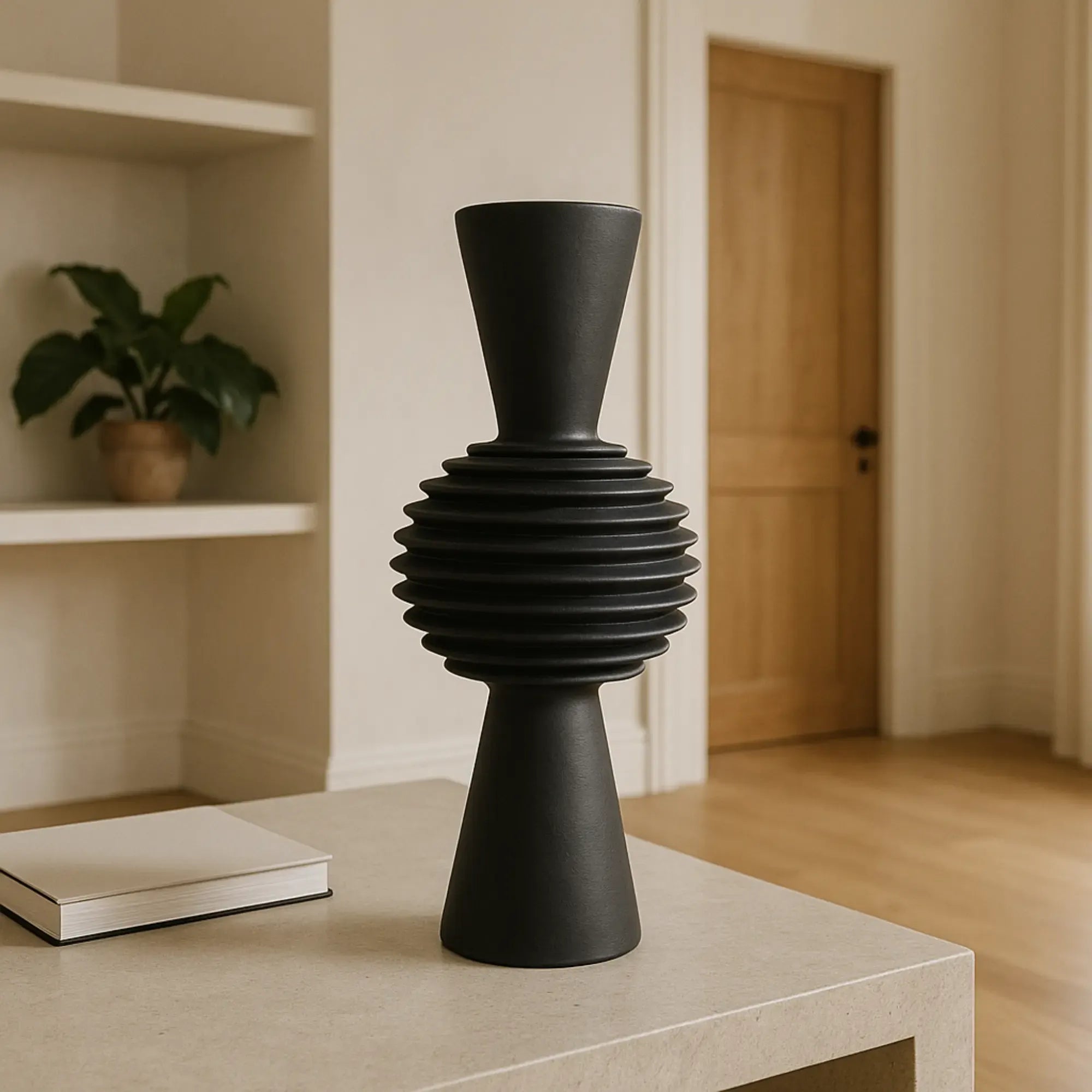 Dekoobjekt - skulpturform - Außergewöhnliches Deko abstraktes Tischdeko Ebon Form Default Title
