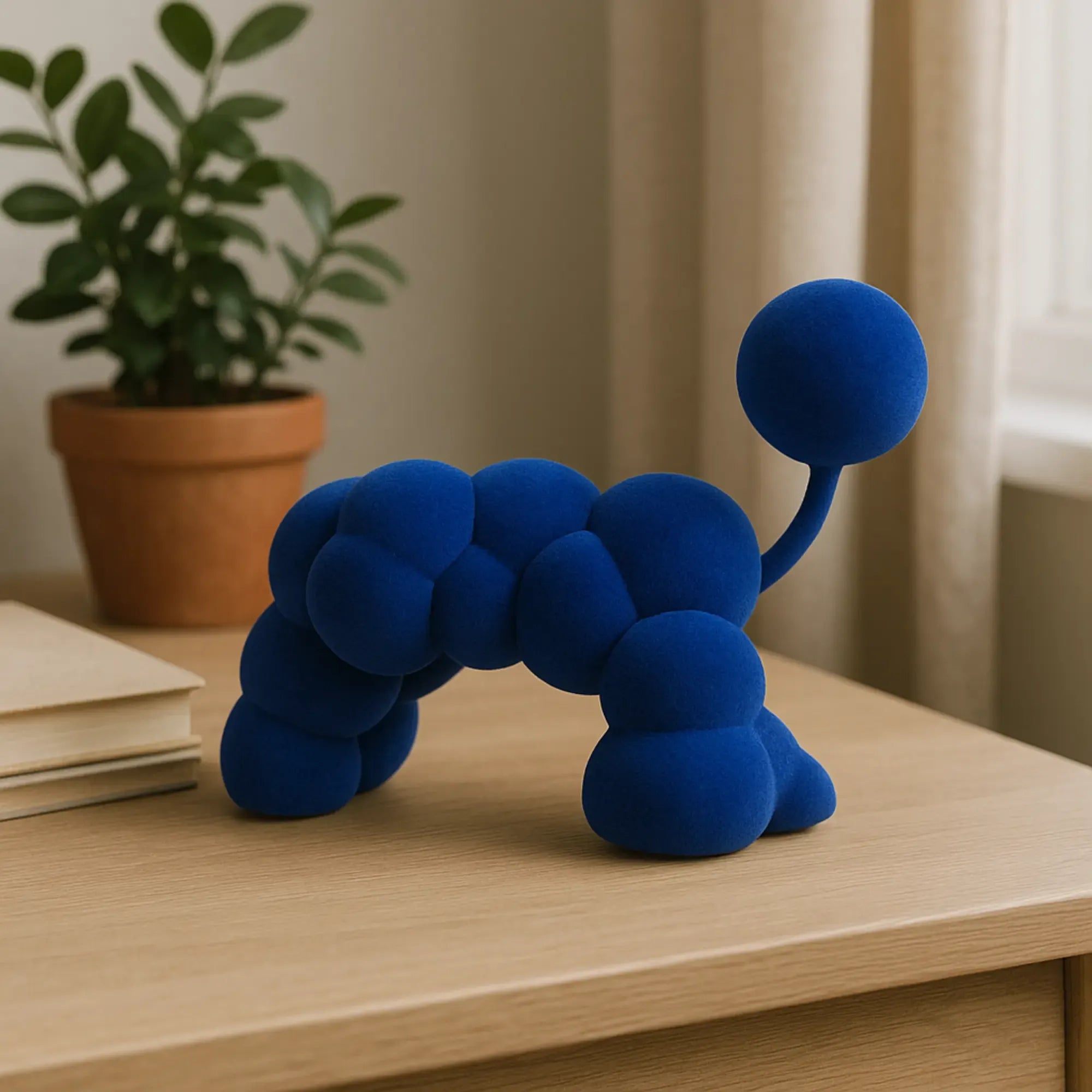 Samtfigur - beflockt - Einzigartiges Deko-Objekt Dekofigur Velvet Abstrakt