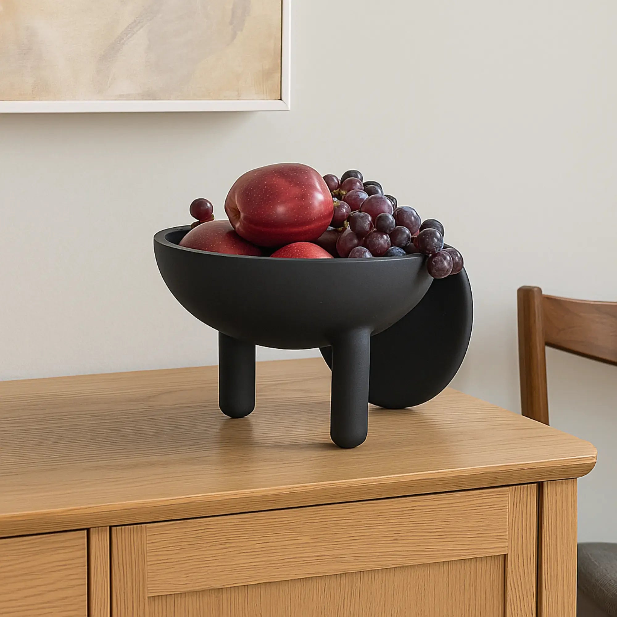 Fruchtschale - auf 3 Füßen - Dekorative Design Fruchtschale Bosfor