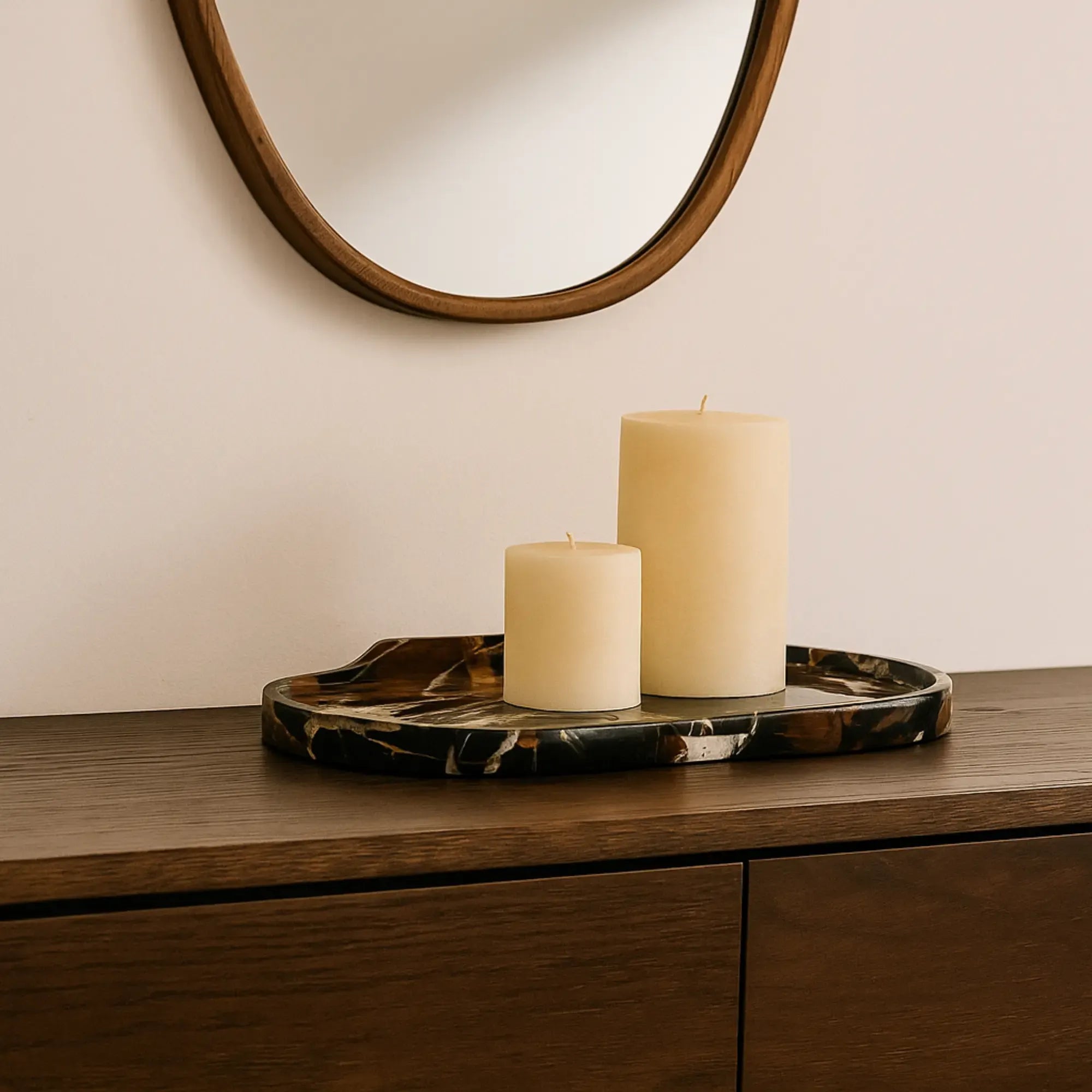 Tablett - aus Marmor - Serviertablett Dekotablett Naso