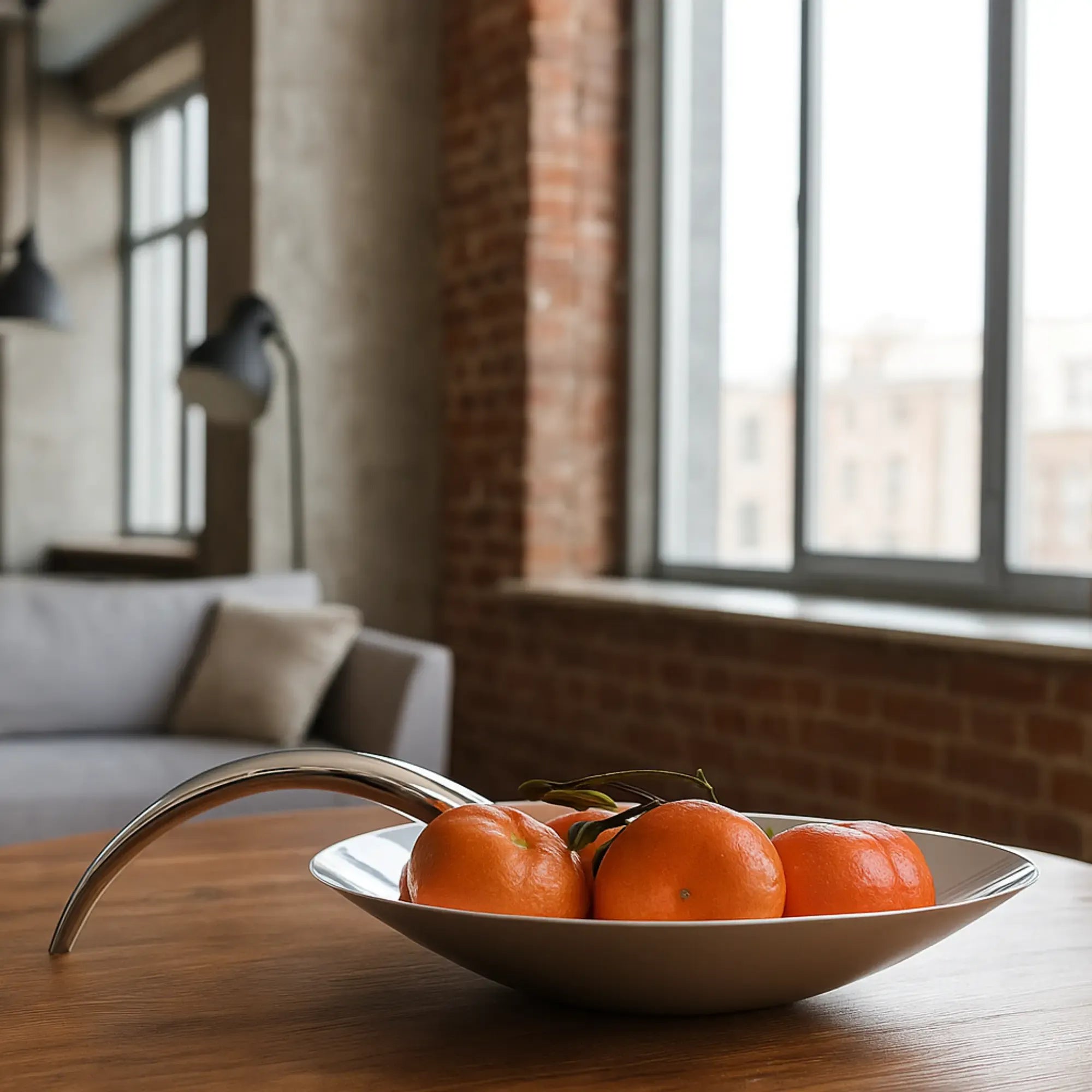 Runde-Schale - Rund mit Griff - Elegante Obstschale und Aufbewahrung Lima