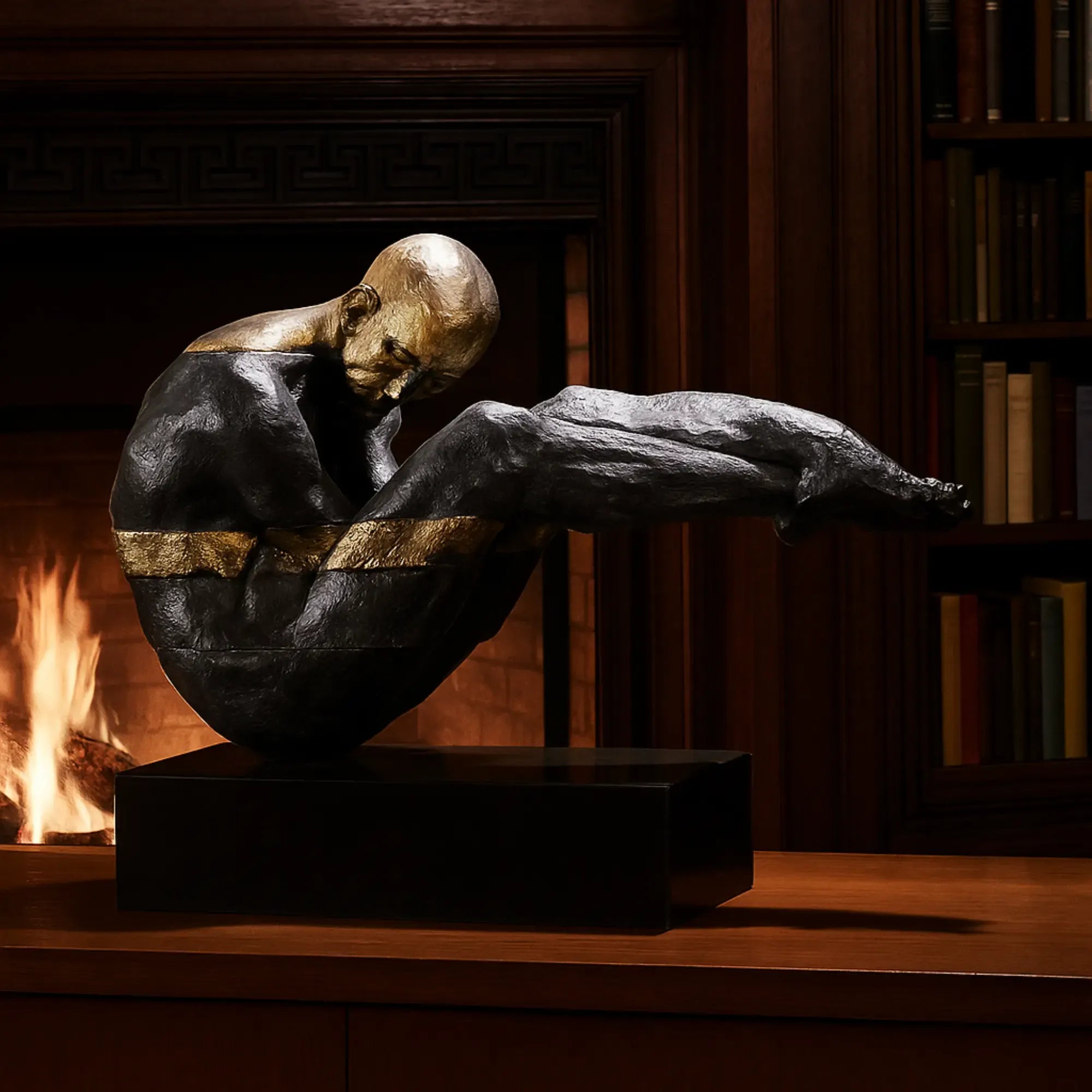 Skulptur - Menschenskulptur - Große Figurenskulptur Kunststein-Skulptur Human Arc