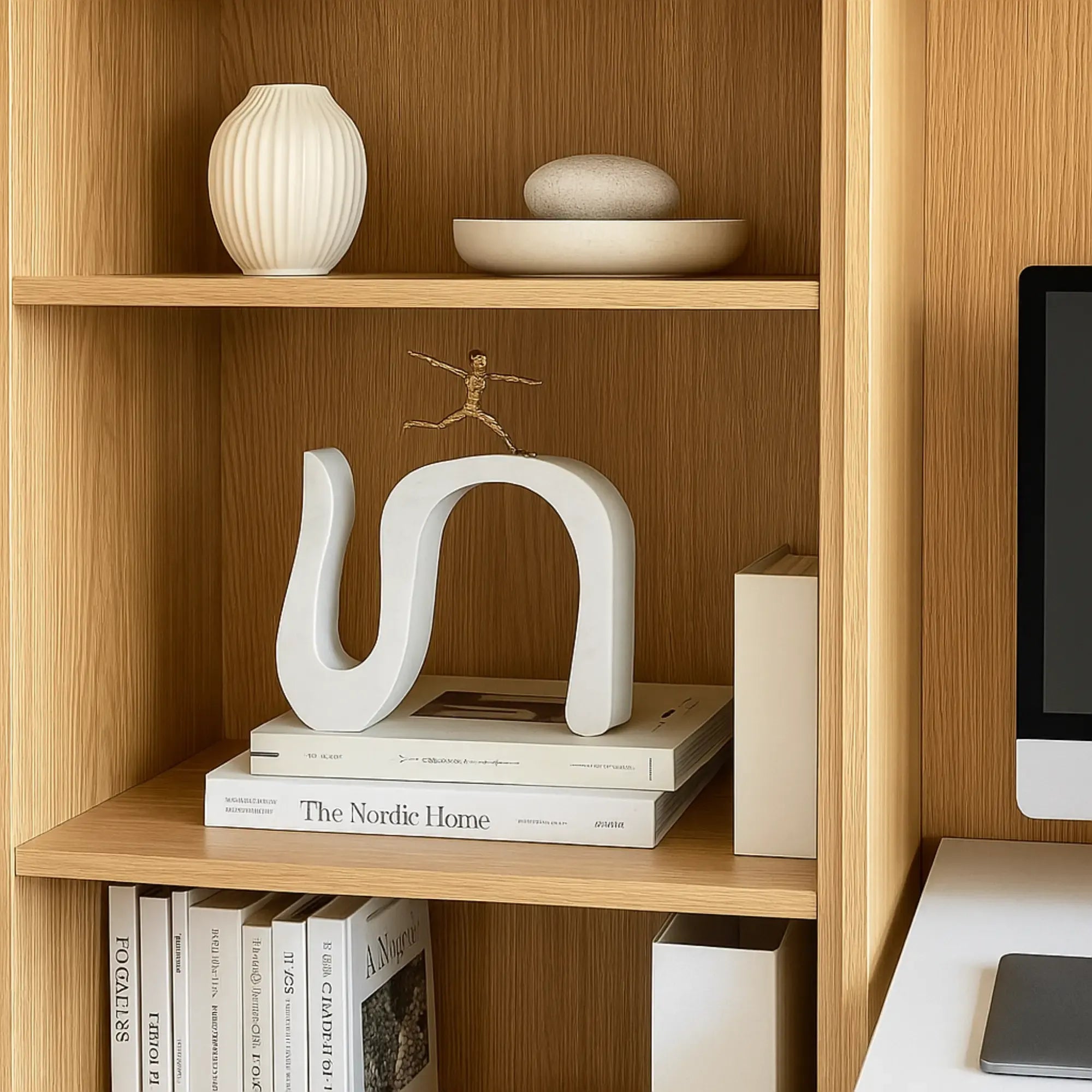 Dekofigur - Gold auf Marmor - Dekoskulptur Sportlerfigur Veloce Default Title