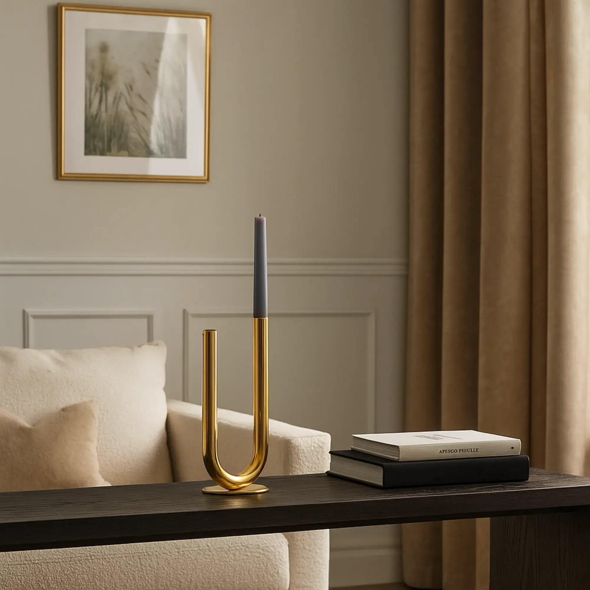 Kerzenständer-Set - U-Form Stabkerzen - Designer Kerzenhalter Leuchter Enamigi