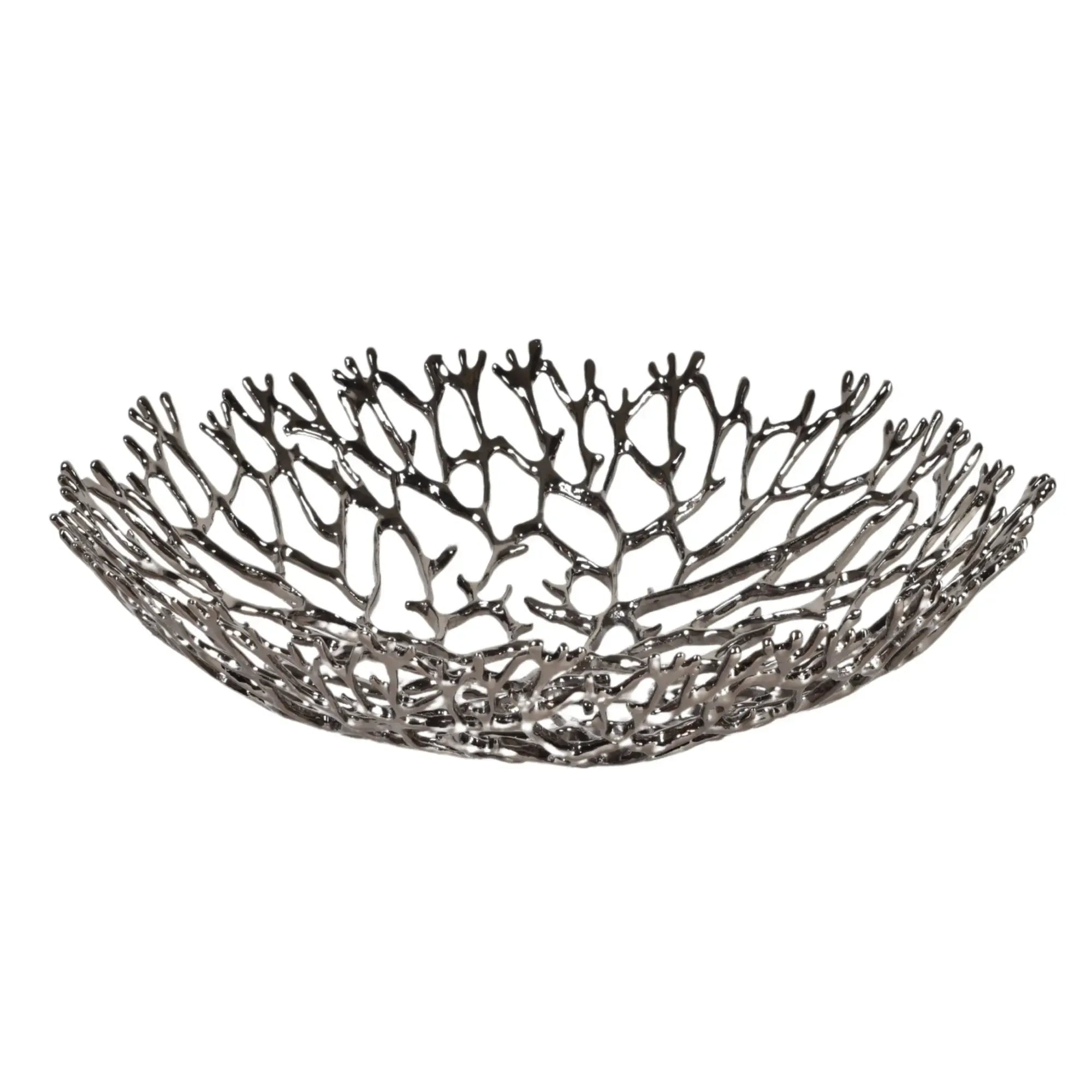 Obstschale - Korallenoptik - Edle Runde-Schale Design-Fruchschale Corallo Bowl Groß