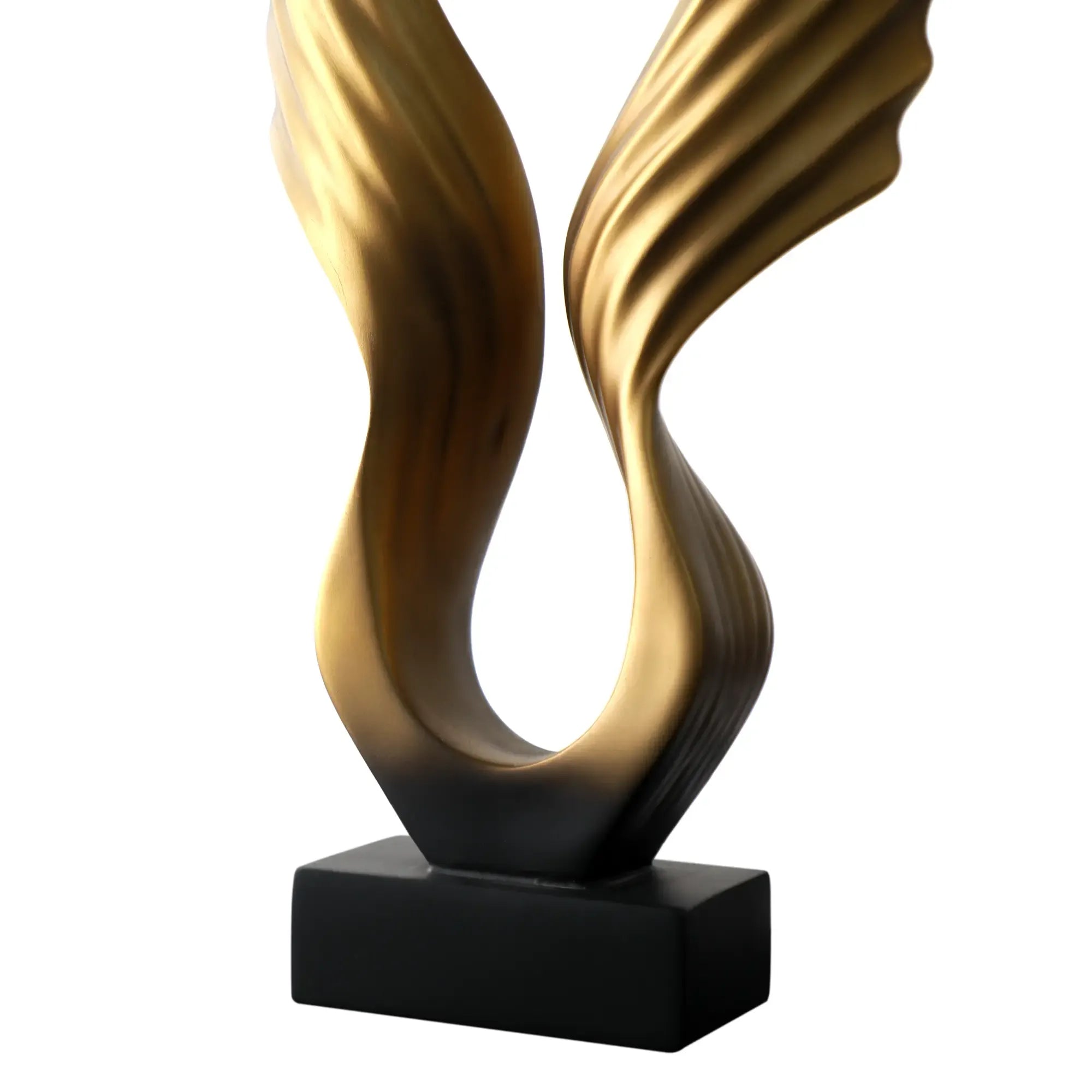 Dekoskulptur - flügelartige Form - Dekofigur pokalähnliche Statue Flügel Default Title