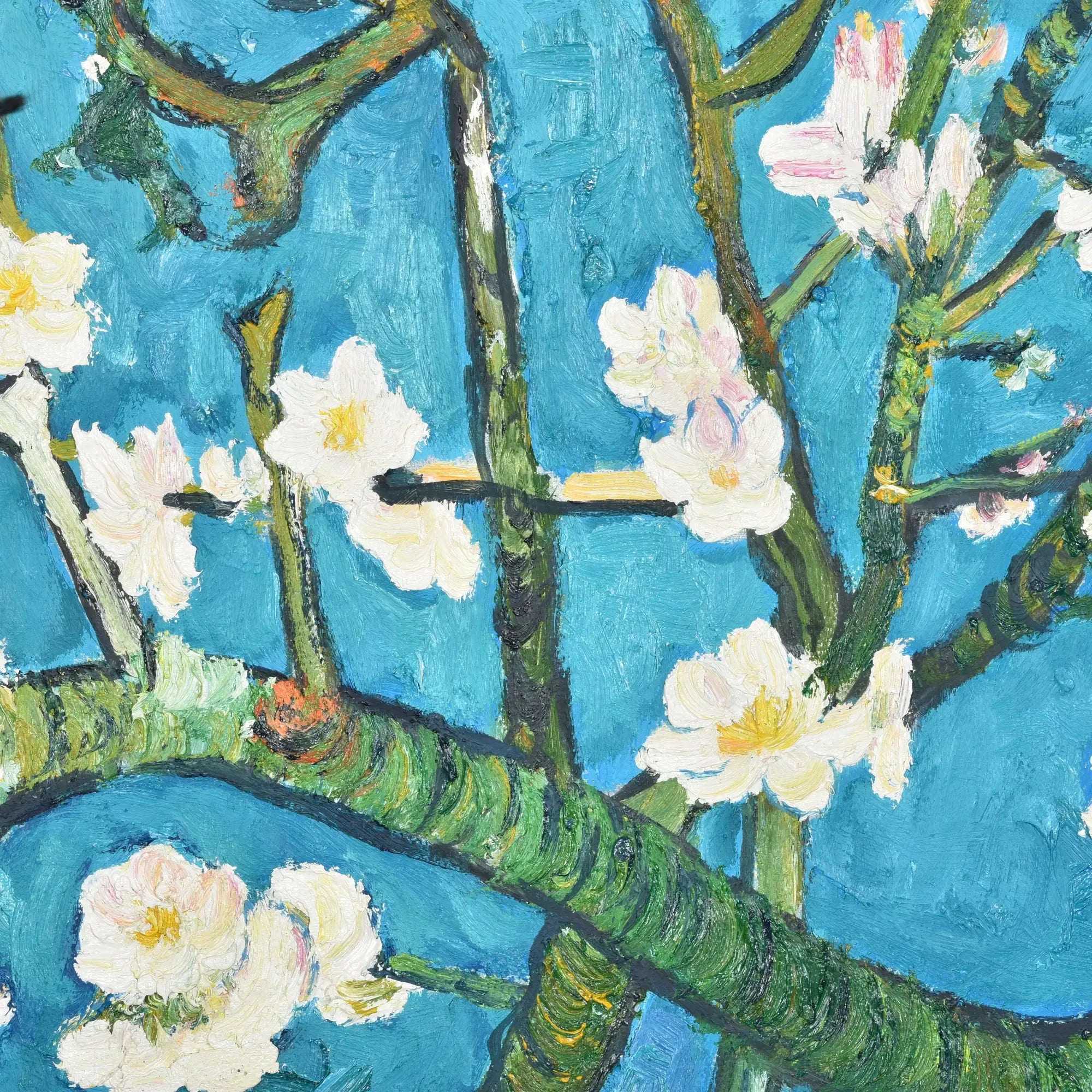Großes Gemälde - Van Goghs Blühender Mandelbaumzweig, Reproduktion - Ramas en Flor