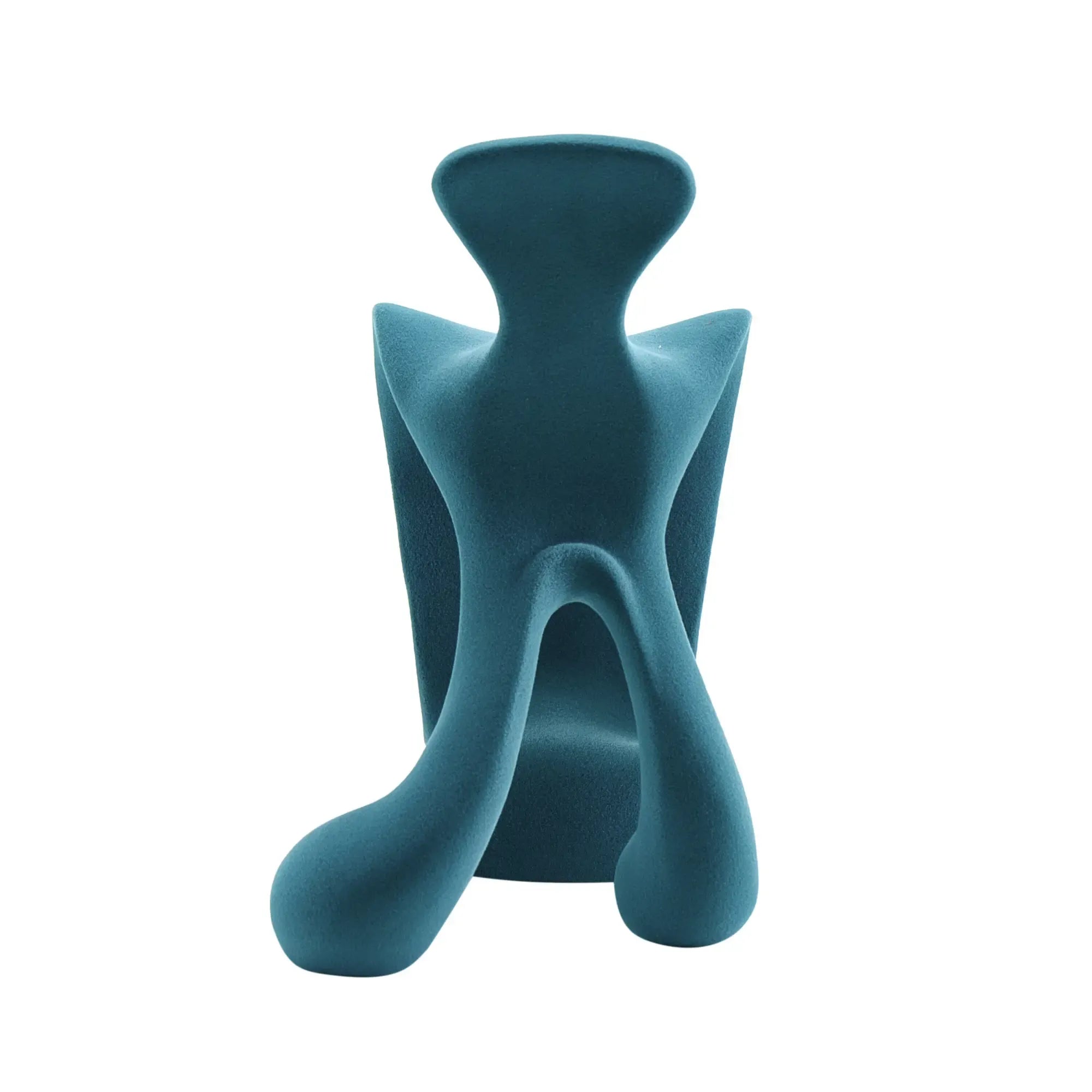 Samtfigur - extravagante Dekoration - Deko- Designobjekt Figur aus Samt Gambe