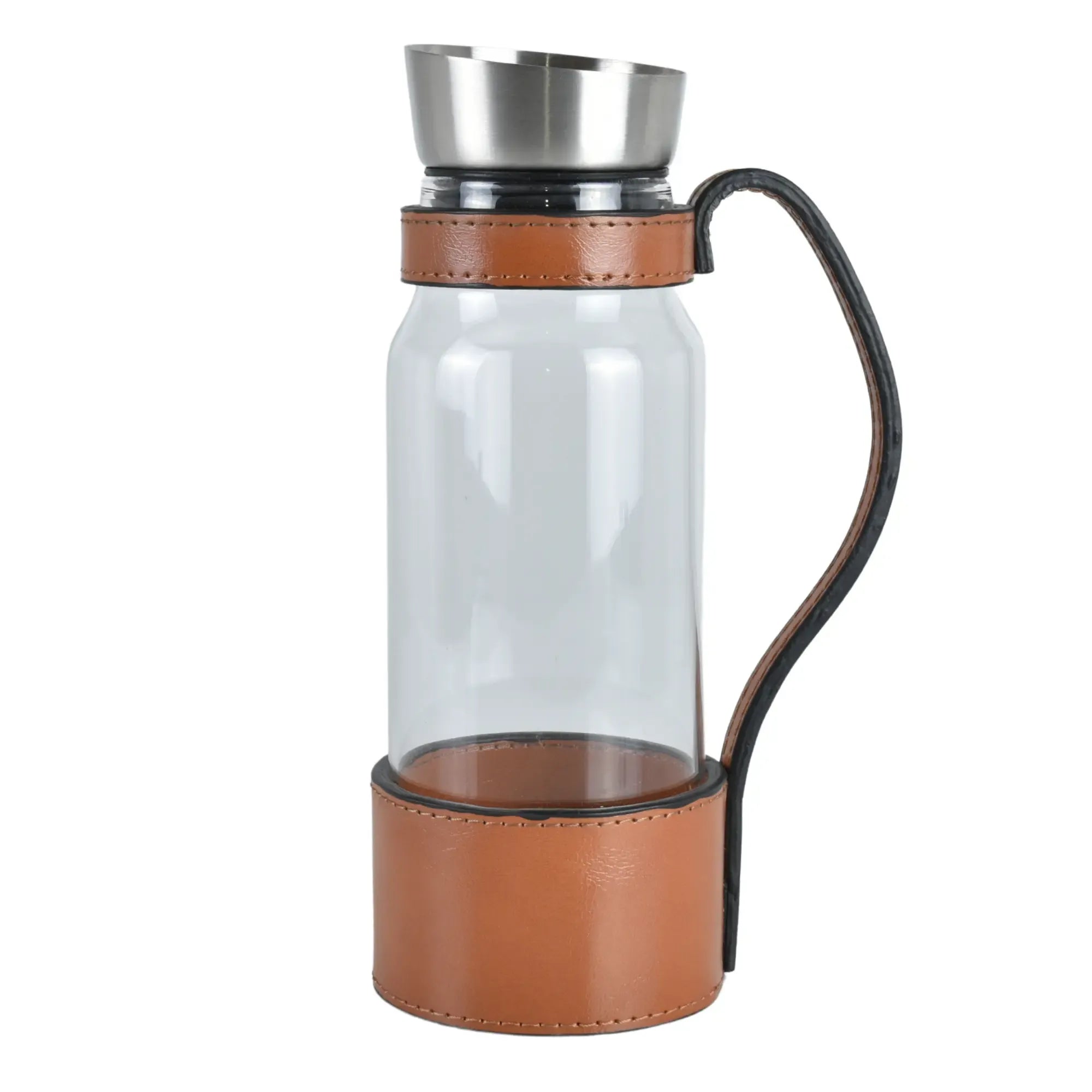 Karaffen-Set - mit 2 Gläsern - Edle Wasserkaraffe mit Griff und CloseUp Essence