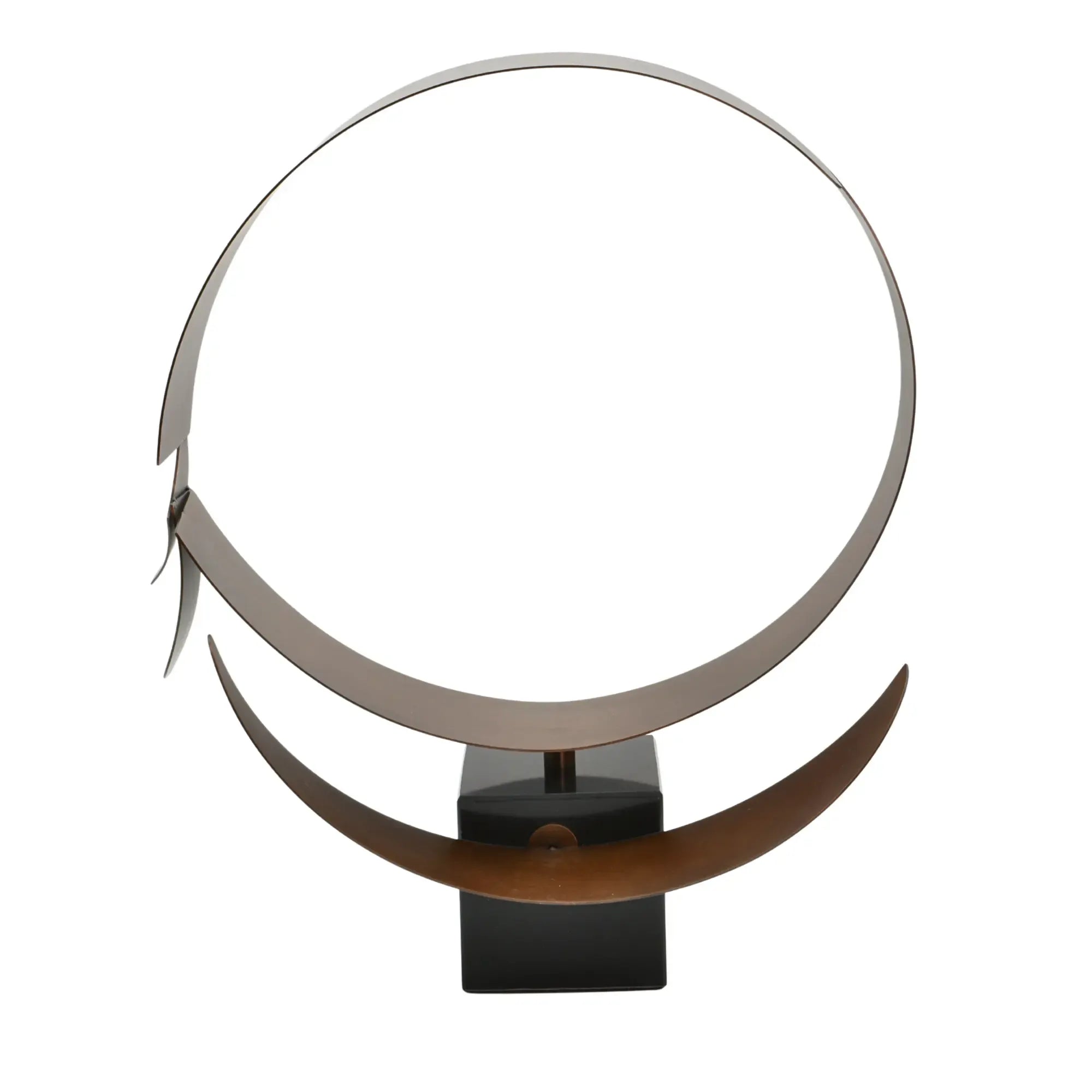 Dekoobjekt - Moderne Designskulptur aus Metall - Skulptur Avantgardistische Ringskulptur Orbis Æternis Default Title