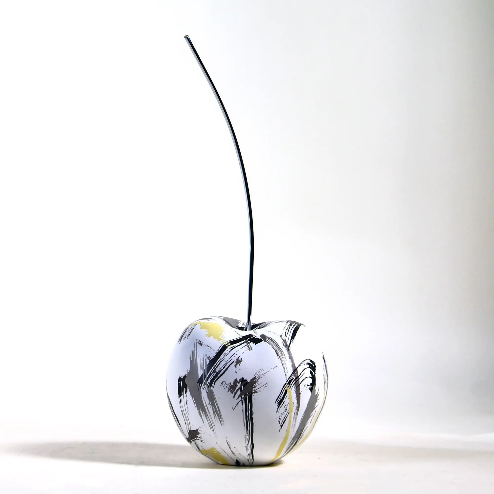 Kirschfigur - Deko-Objekt Kirsche – Tisch-Obst-Dekor – Pop-Art Obst Skulptur – Bianca Abstrakt Art