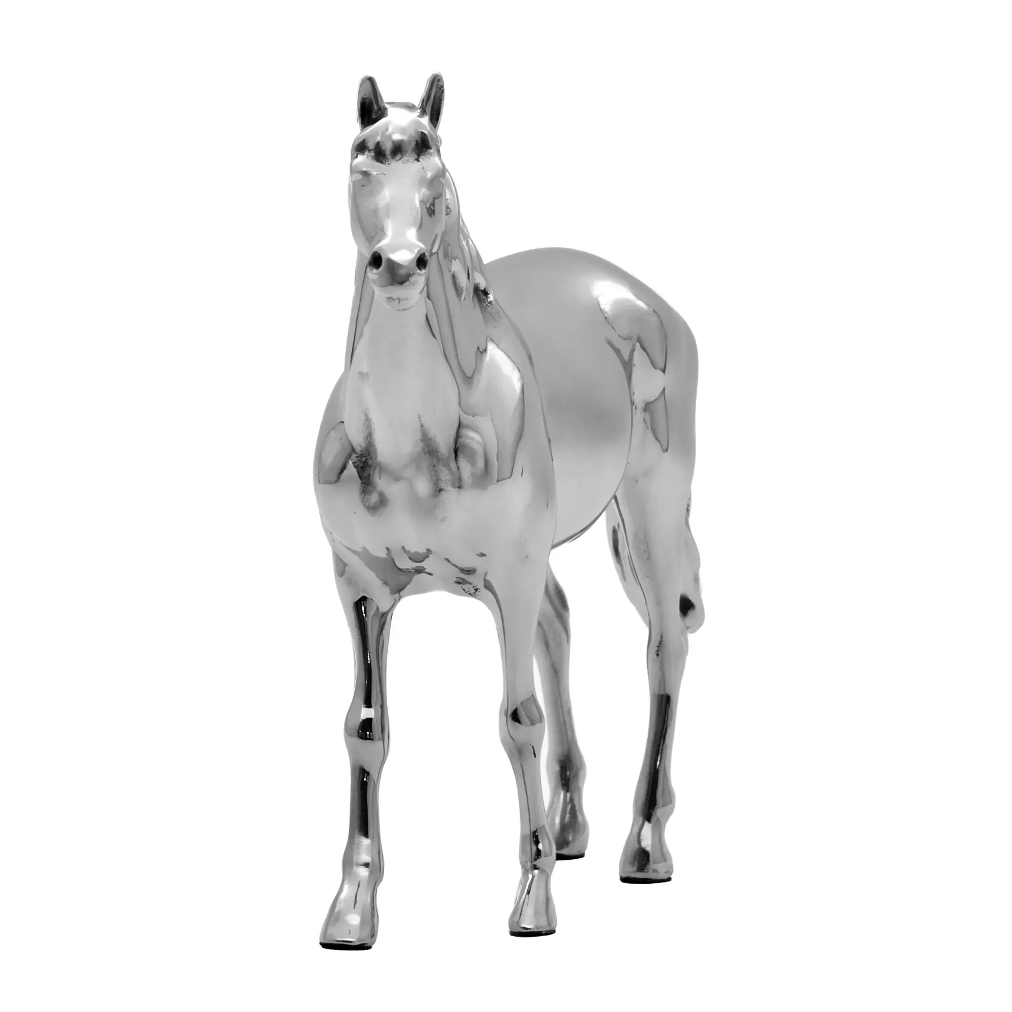 Tierfigur - Jahresfigur 2026 – Pferdeskulptur, Tier-Deko-Objekt Equus Argentum Nan