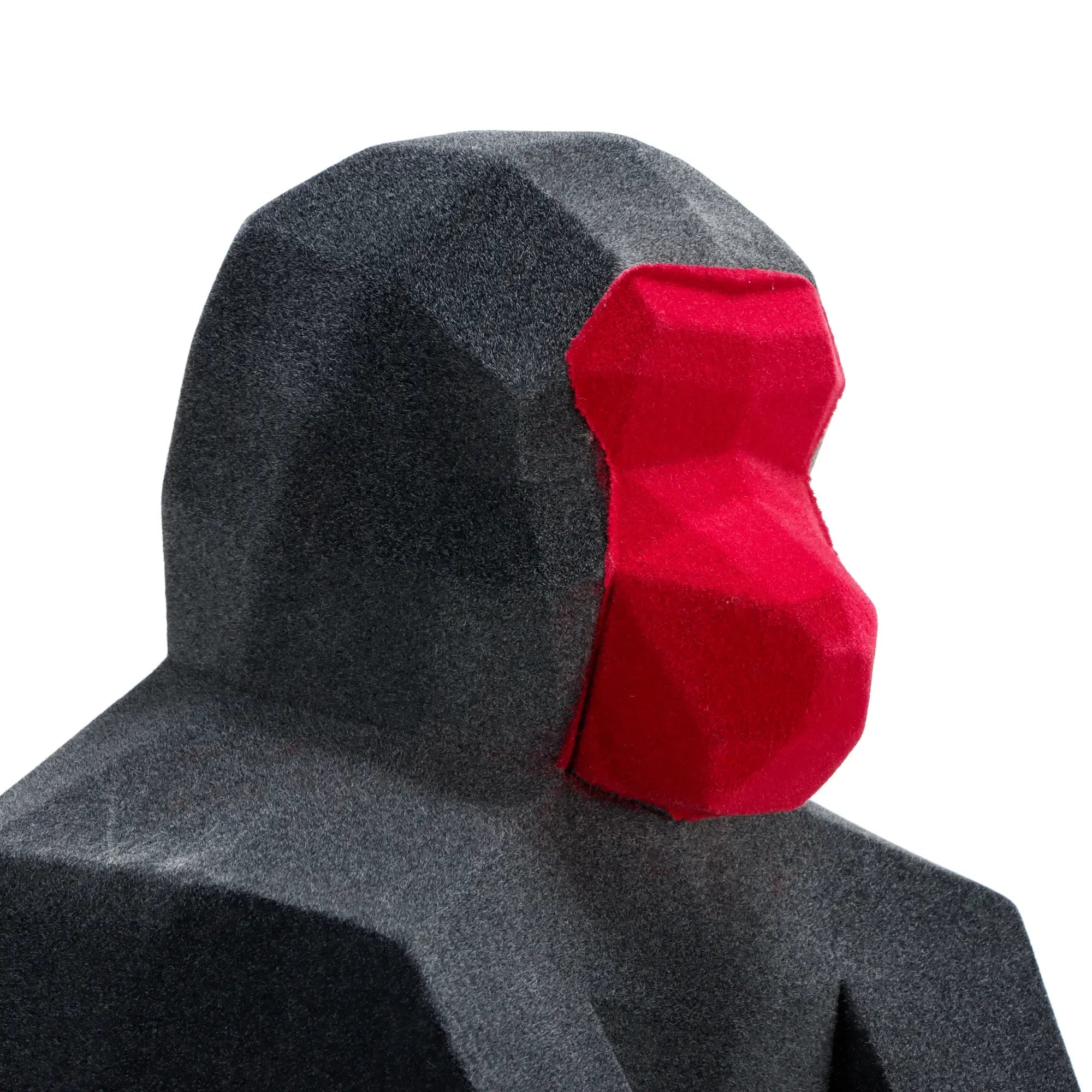 Samtfigur - Gorilla Skulptur - Deko- Designobjekt Figur aus Samt Mono