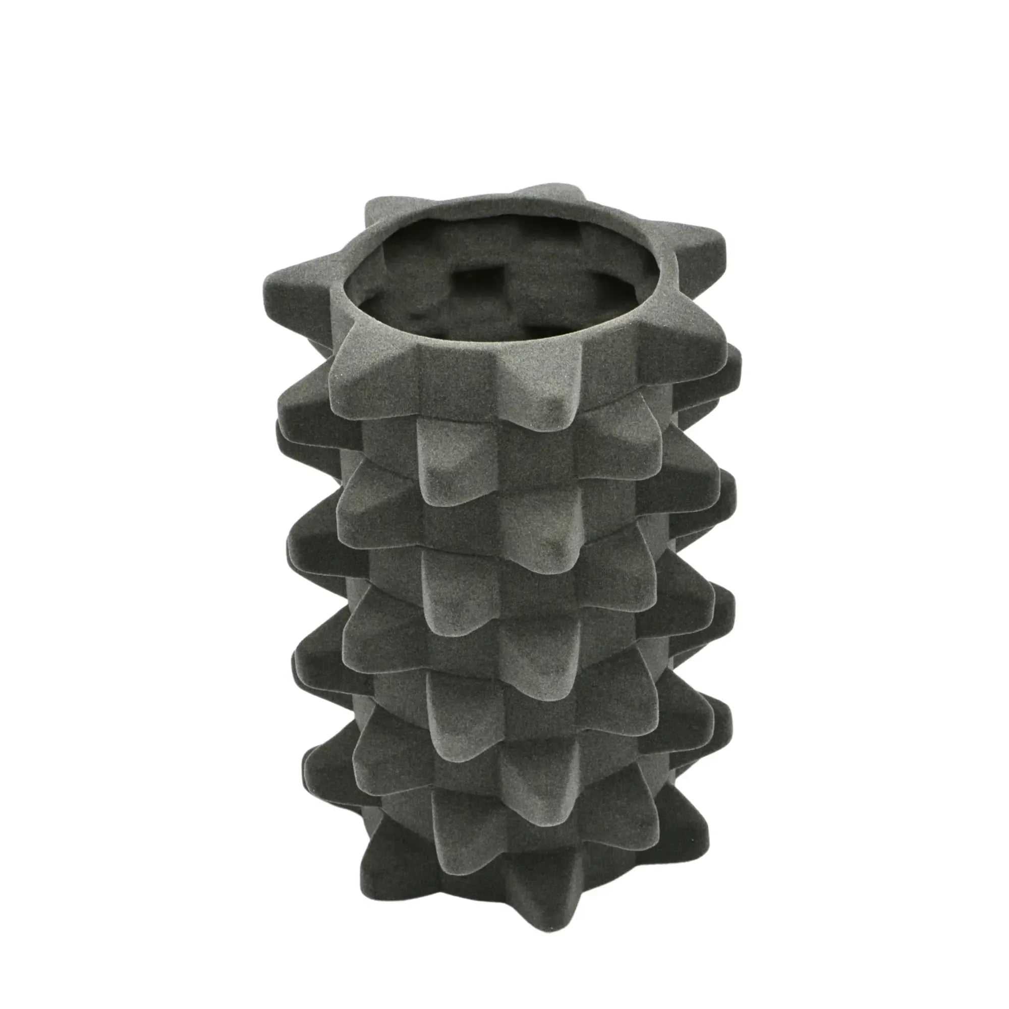 Dekovase - Designer Vase mit Struktur - Skulpturale Designvase mit Samtstruktur Velours Acantha Default Title