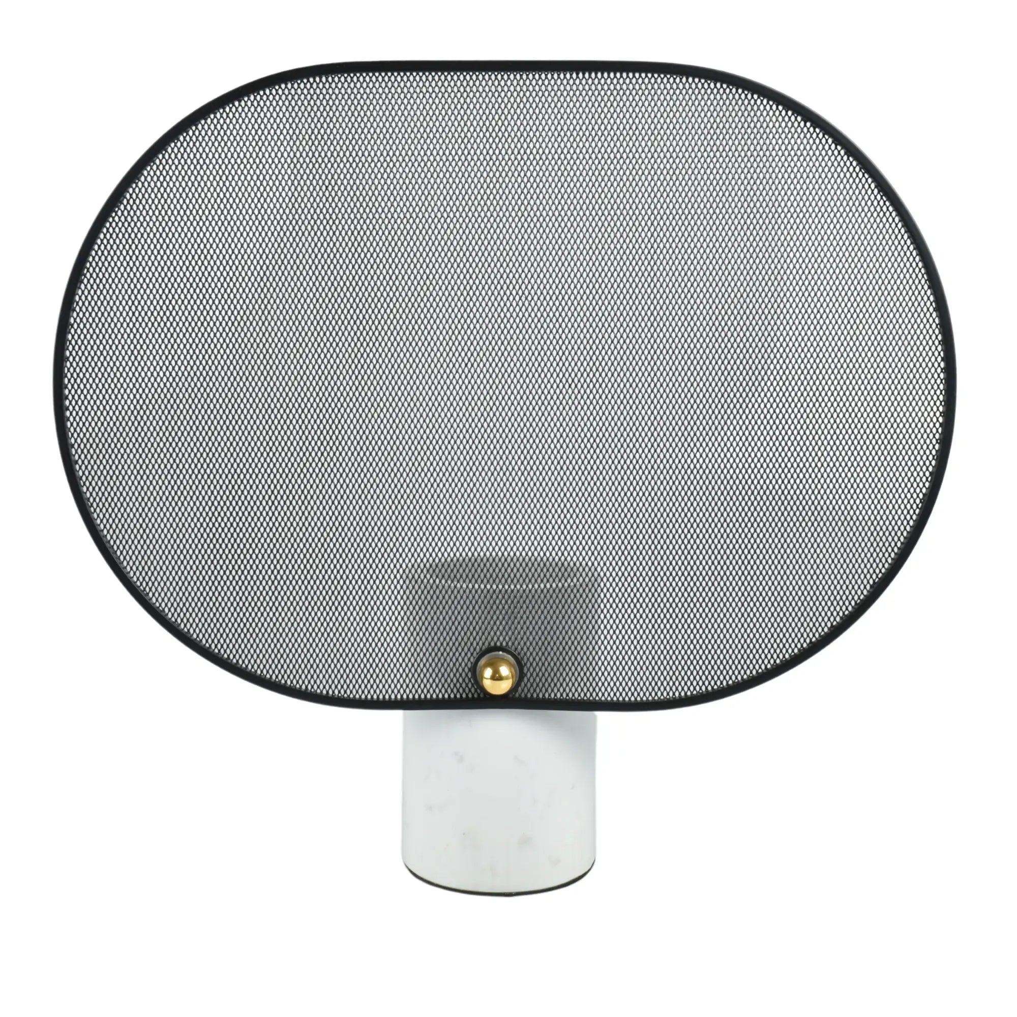 Marmorvase - rund mit Alu - Exclusive Designervase Deko Tischvase Marble Eclipse