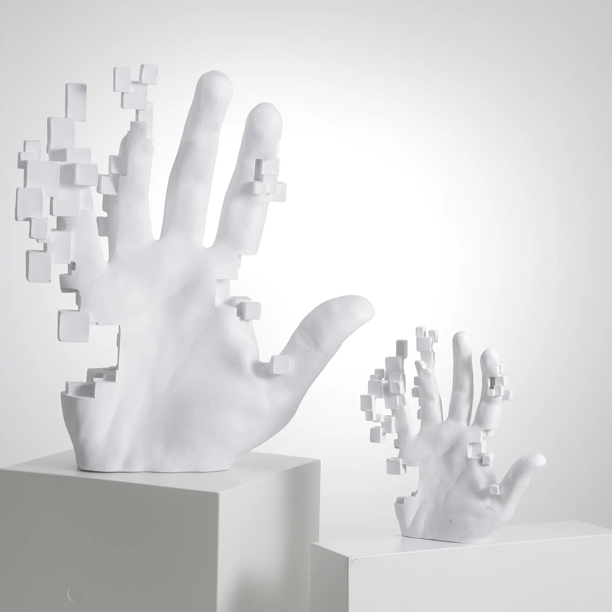 Dekohand - pixeleffekt - Deko-Objekt Dekorative 3D Hand Groß