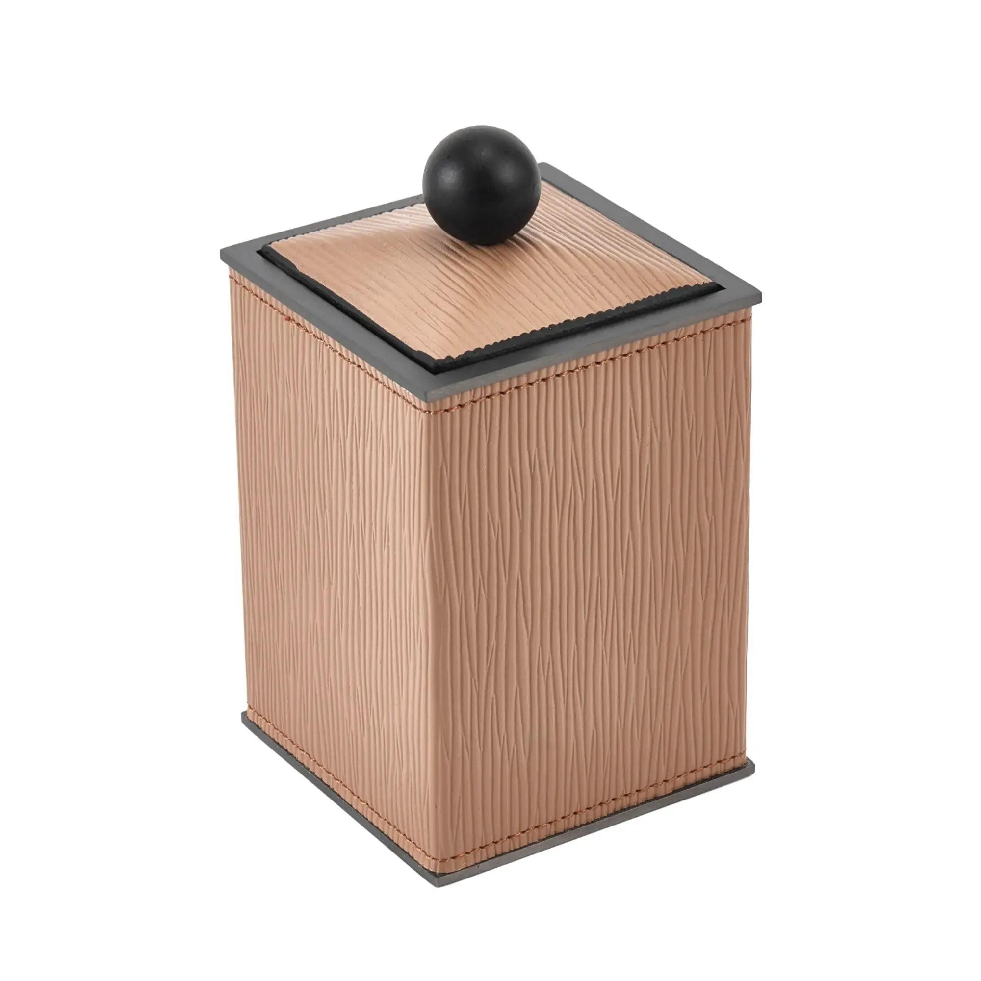 Baddeko-Set - aus 4 Teilen - Luxus Feinleder Badset Seifenspender Eleganza Bath Default Title