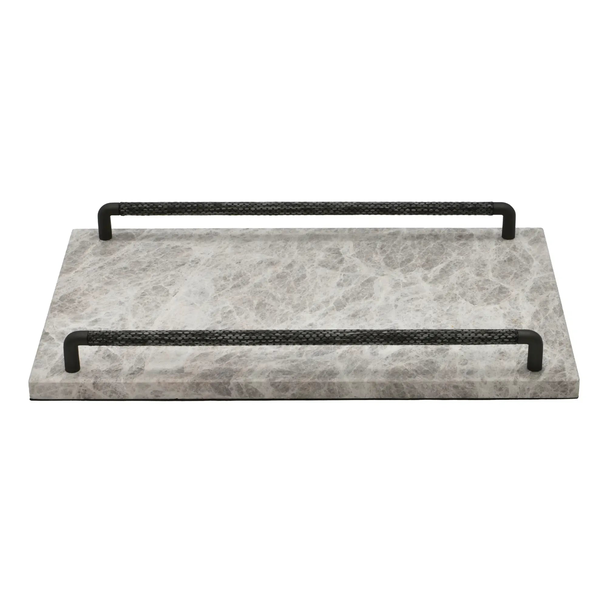 Tablett - Marmor mit Griffleisten - Edles Präsentiertablett – Design Serviertablett Pietra Nan