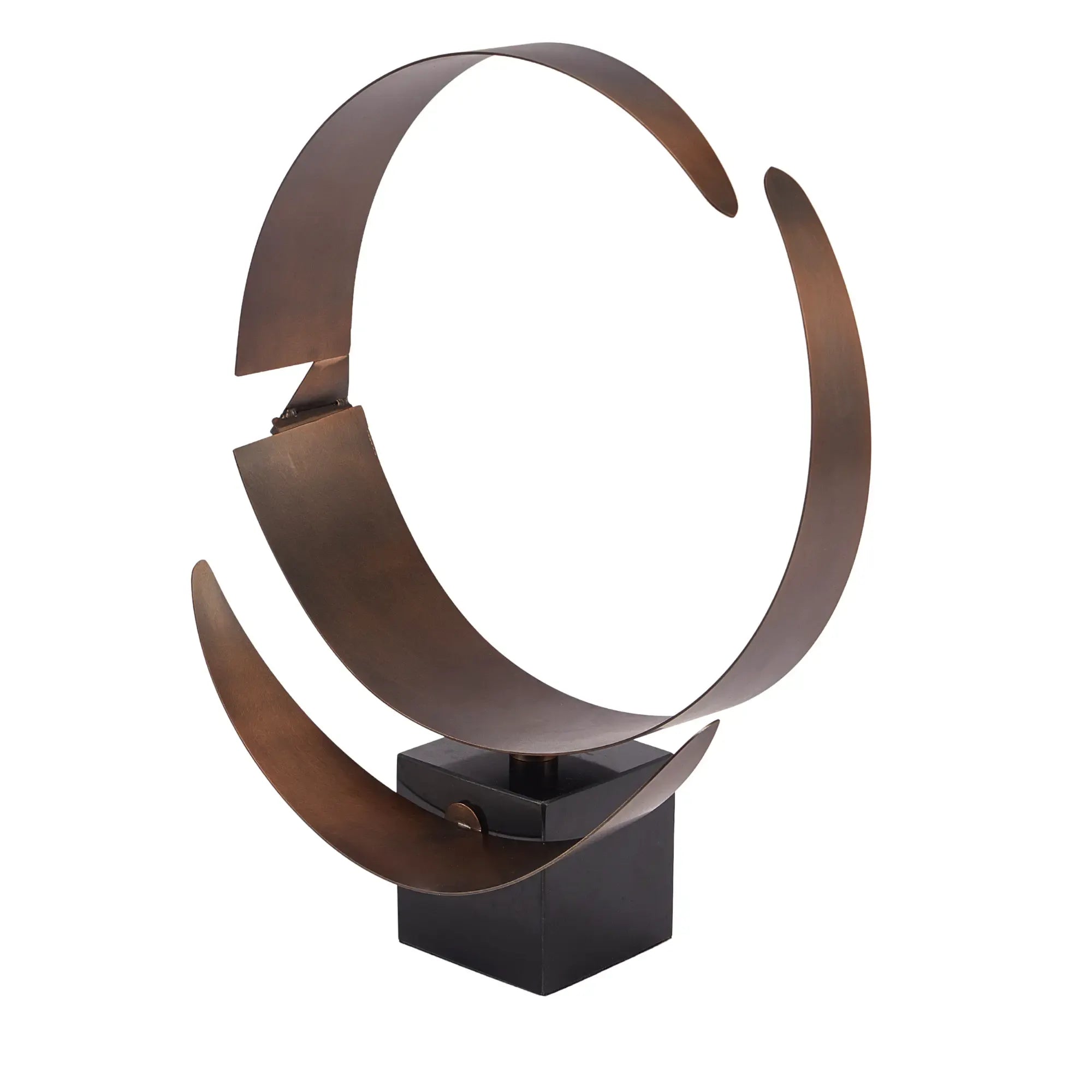 Dekoobjekt - Moderne Designskulptur aus Metall - Skulptur Avantgardistische Ringskulptur Orbis Æternis Default Title