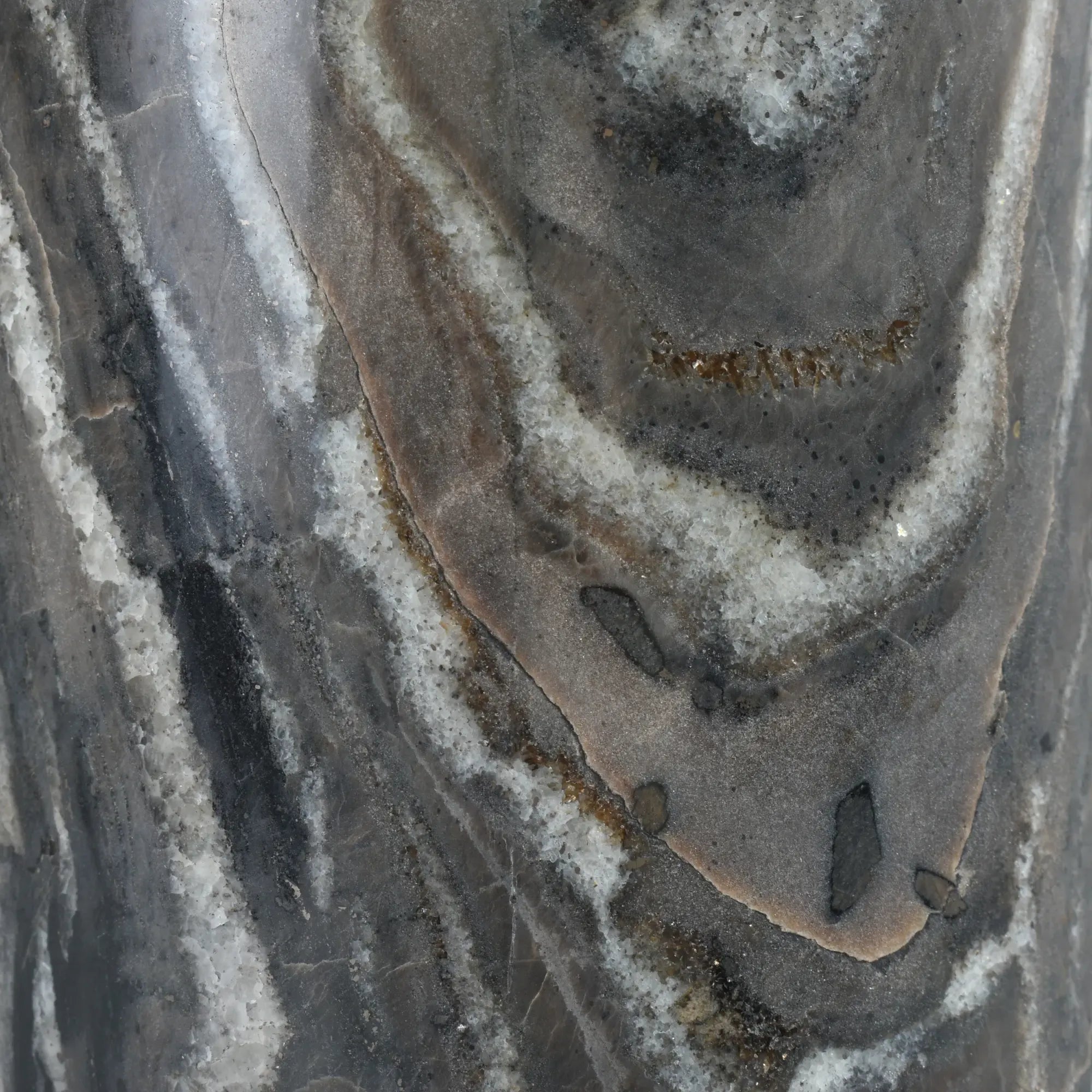 Vase - mit Marmorgestell - Runde Tischvase Edelstahlvase Fatroly