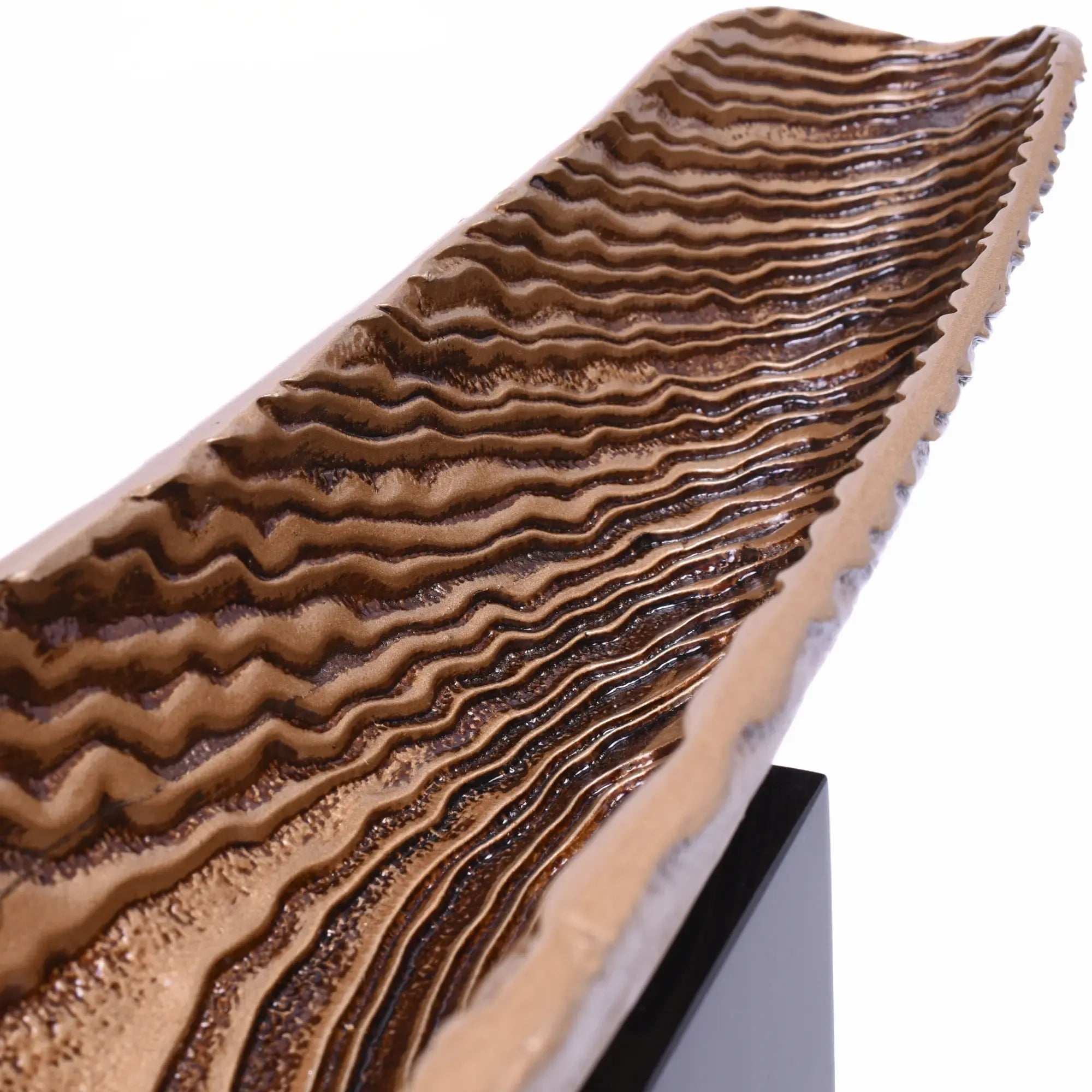 Dekoschale - Blattform - Hochwertige Obstschale Bronzeschale Kahn Default Title