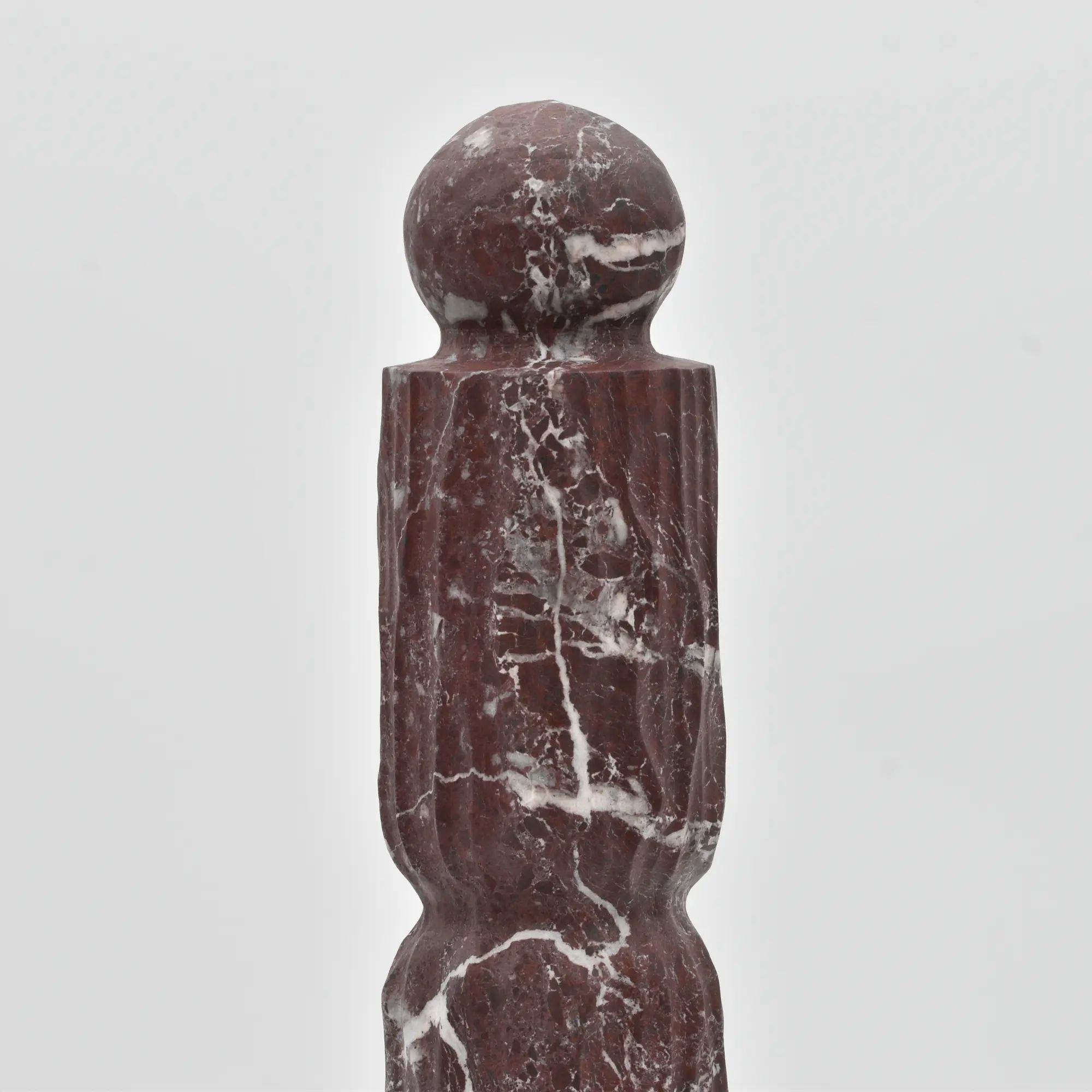 Dekoobjekt - Steinskulptur Geometrische Reliefsäule Axis Marmoris Default Title