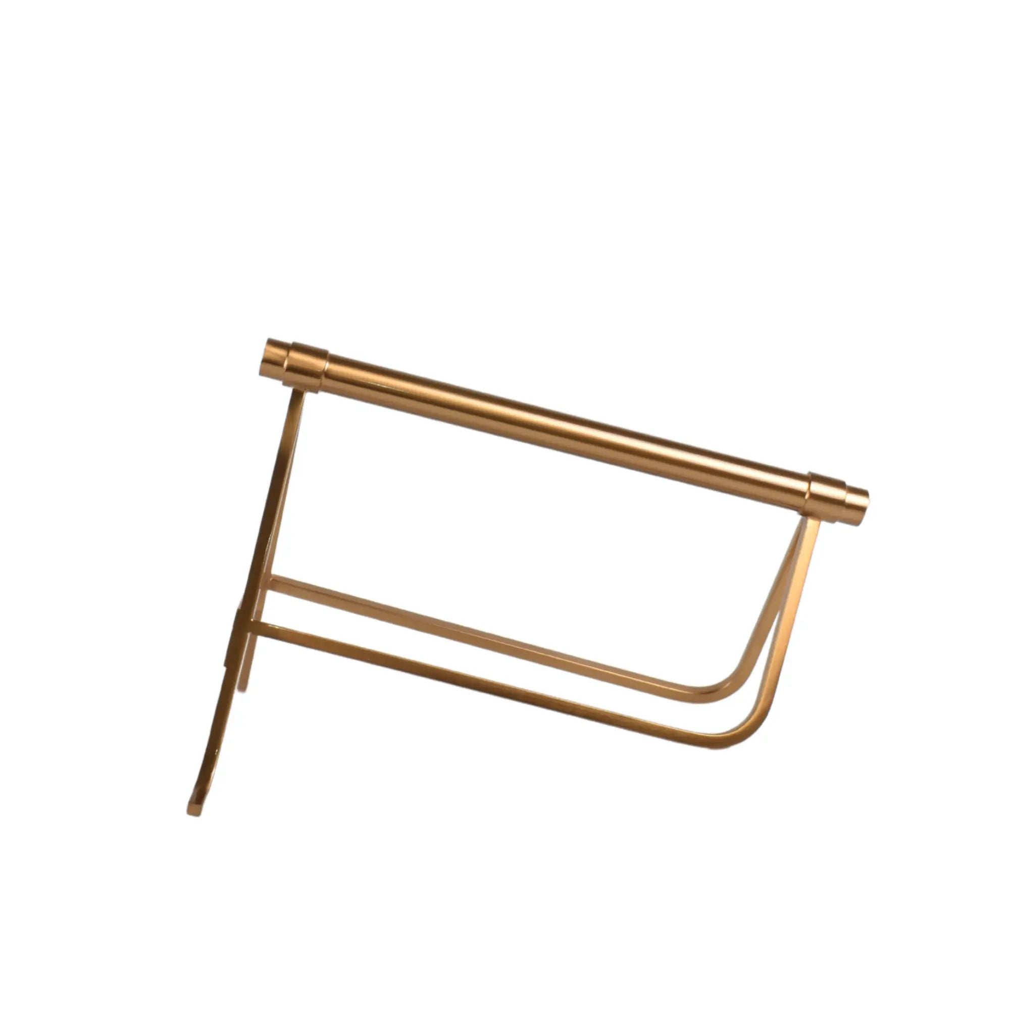 Weinhalter - für den Tisch - Flaschenhalter Modern mit Goldständer Goso gold matt