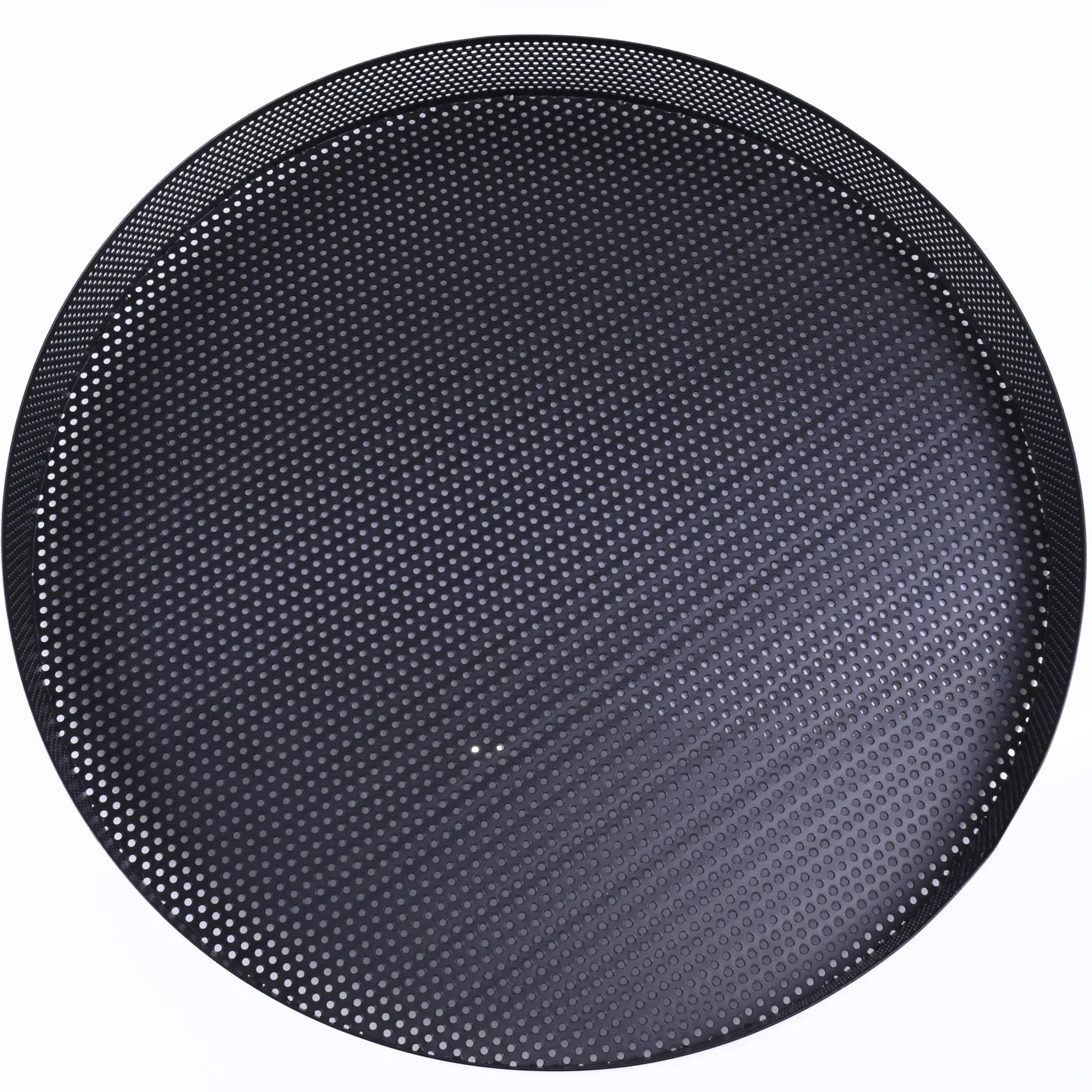 Serviertablett - rund 35cm - Kleines Dekotablett Marmoroptik Tablett Terra Mesh