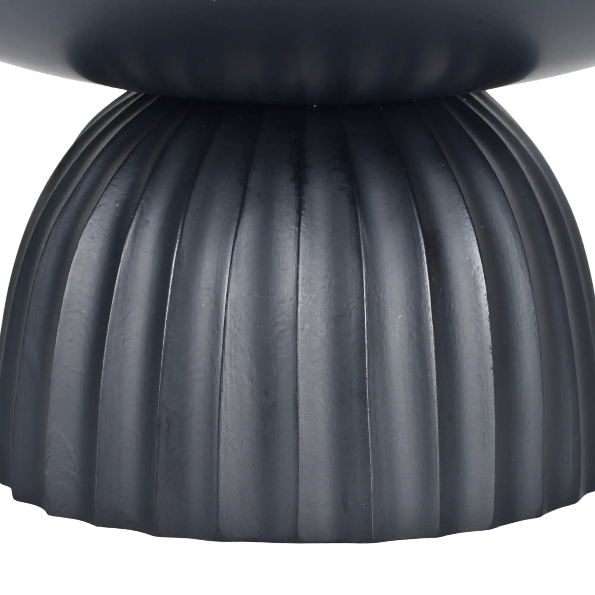 Runde-Schale - auf Relief Fuß - Edle Runde Obstschale Metallschale Kaktus