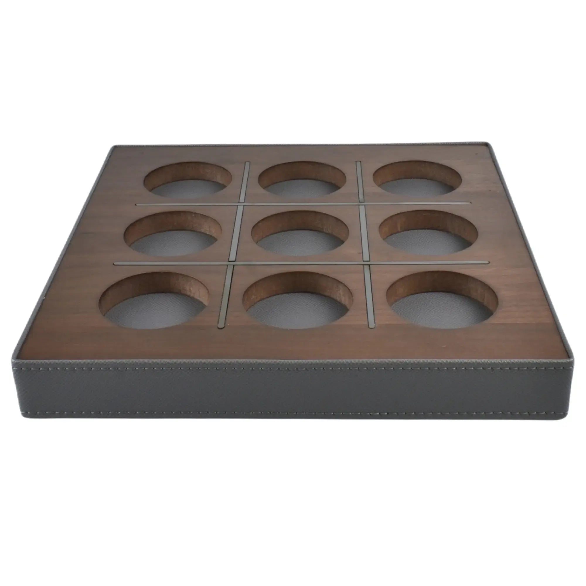 Tischspiel - Tic-Tac-Toe-Spiel - Glasfiguren Drei-Gewinnt-Set Brettspiel Aurora Luxe