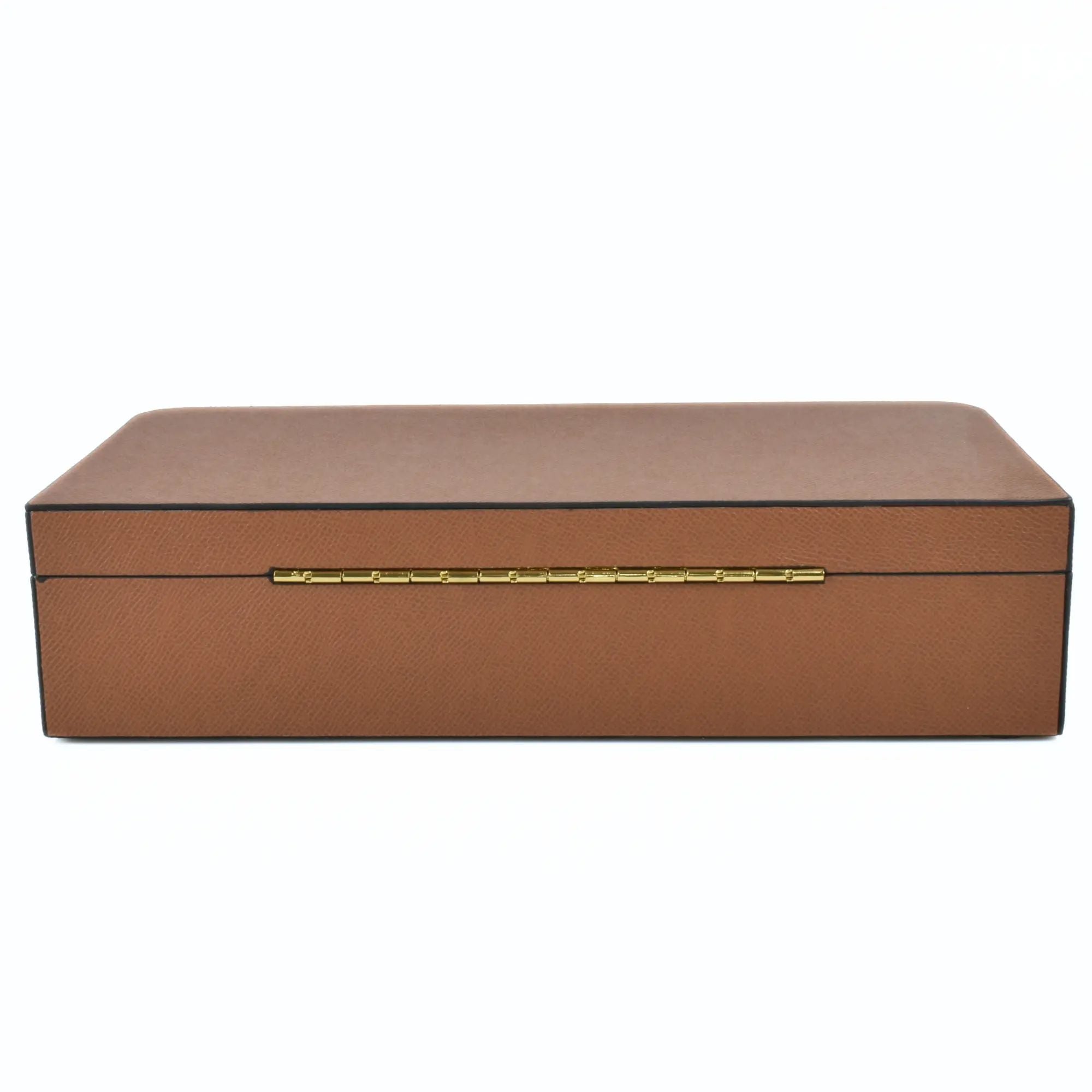 Lederbox - rechteckig mit Deckel - Edle Accessoirebox stilvolle Schmuckbox Aristo Case Default Title